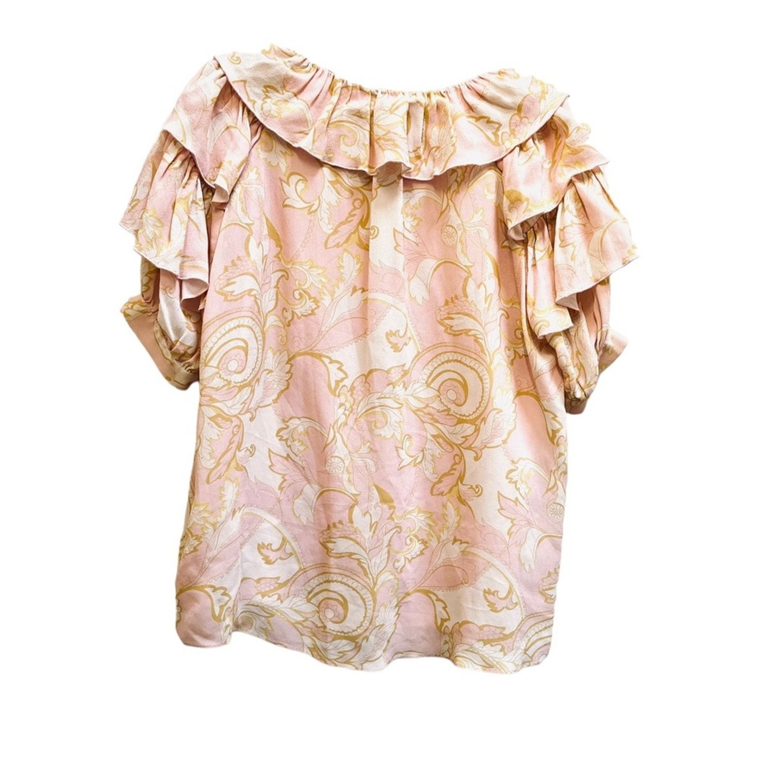 Ted Baker Ted Baker Frisis paisley print ruffle tie front blouse Size M / US 6-8 / IT 42-44 - 14 Thumbnail