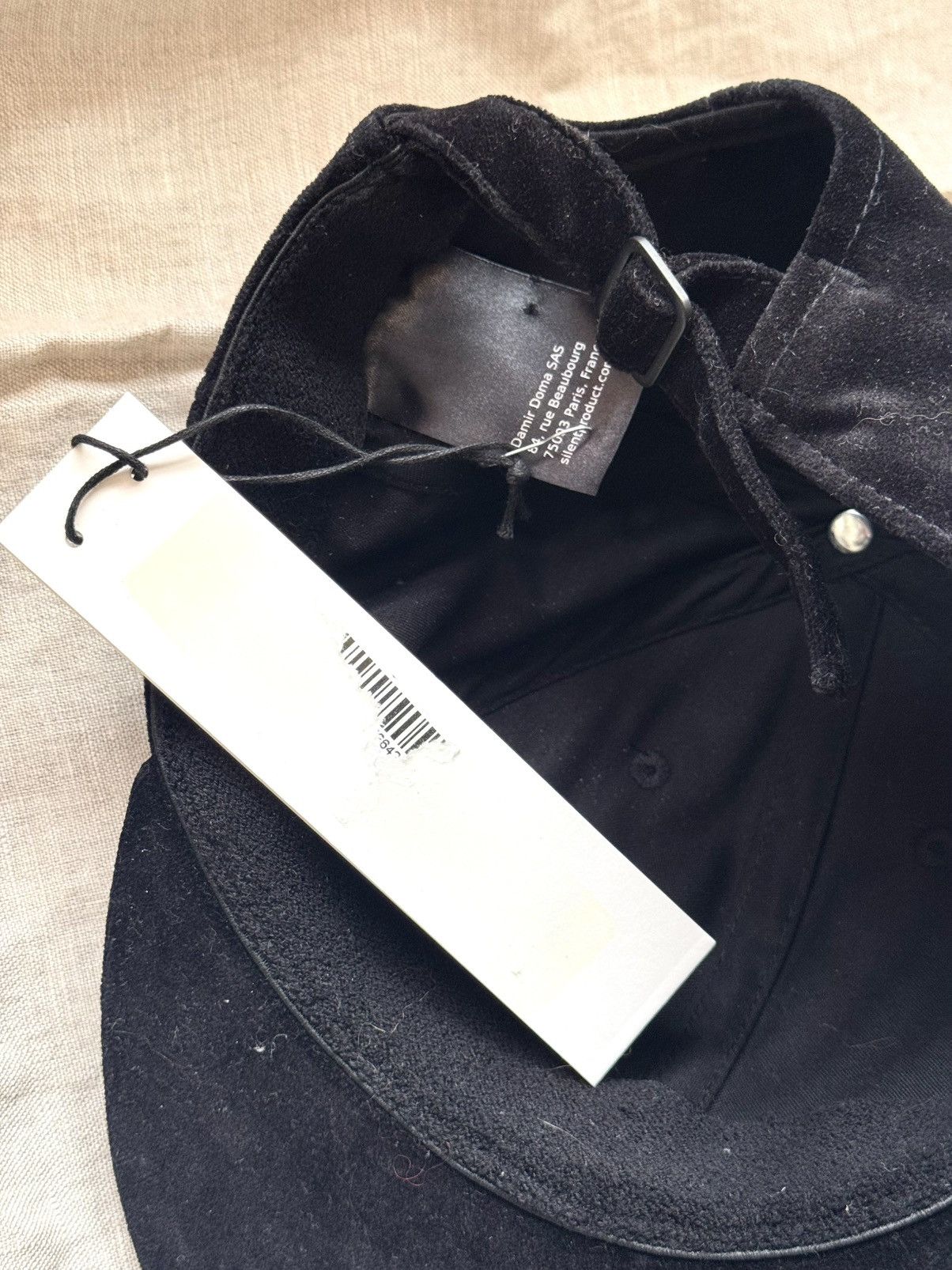 Damir Doma damir doma men black velvet cap new Size ONE SIZE - 2 Thumbnail