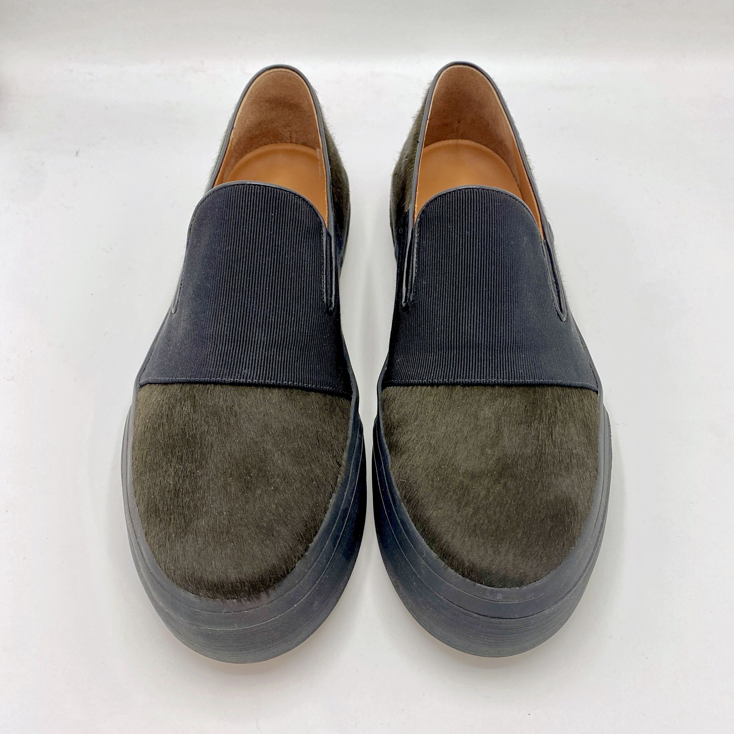 Dries Van Noten Dries Van Noten Slip Ons cowhide Green/Black EU40 Size US 10 / IT 40 - 6 Thumbnail