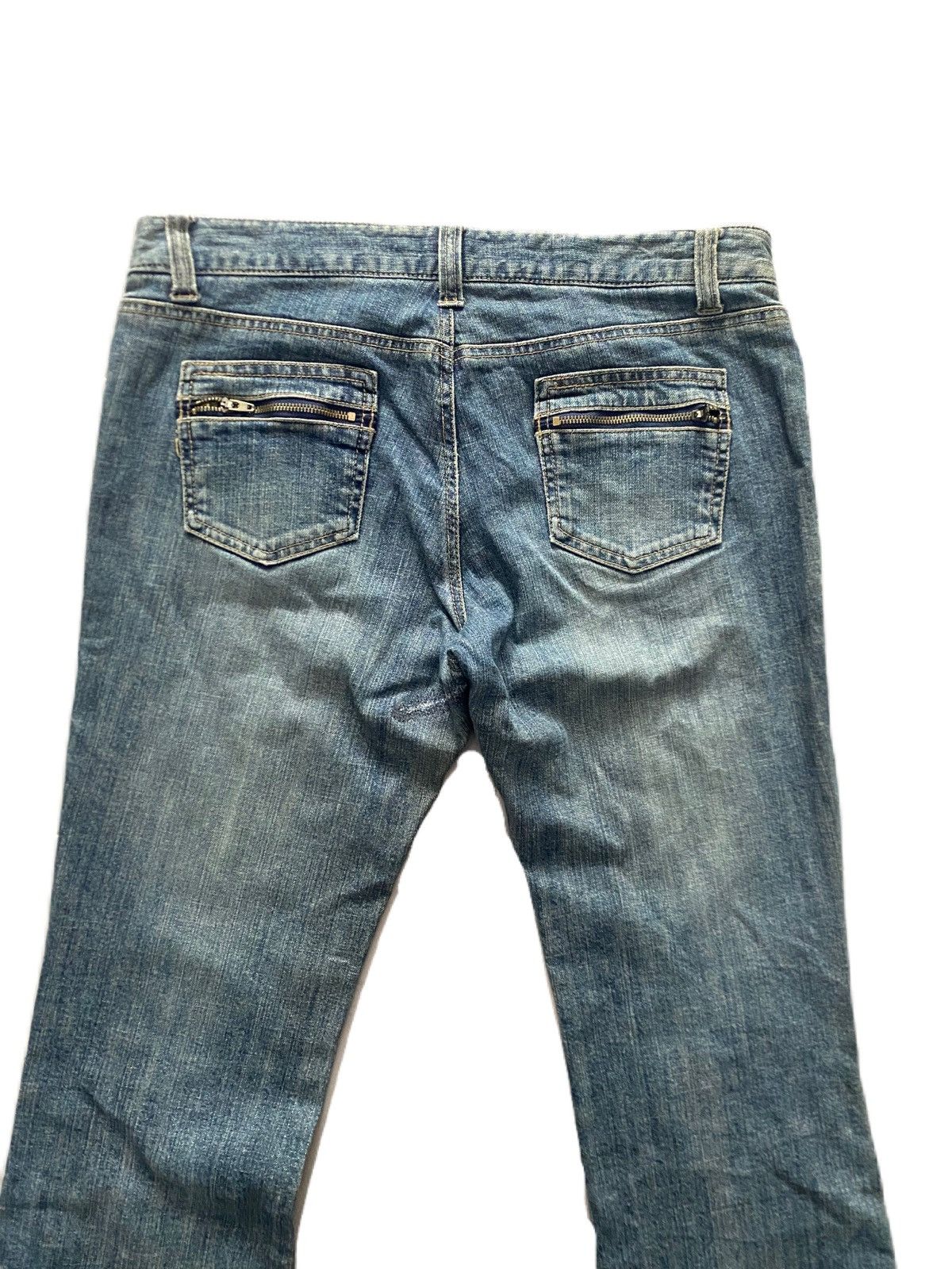 If Six Was Nine × Japanese Brand × Le Grande Bleu (L.G.B.) FLARE BUSH JEANS JAPAN BRAND BUTTON DESIGN BOTTOM RARE STYLE Size US 32 / EU 48 - 6 Thumbnail