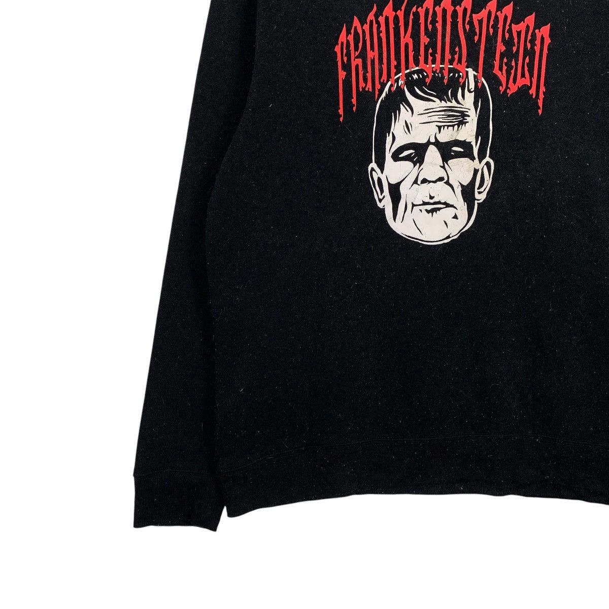 GU Frankenstein Big Logo Black Sweatshirt Size US L / EU 52-54 / 3 - 3 Thumbnail