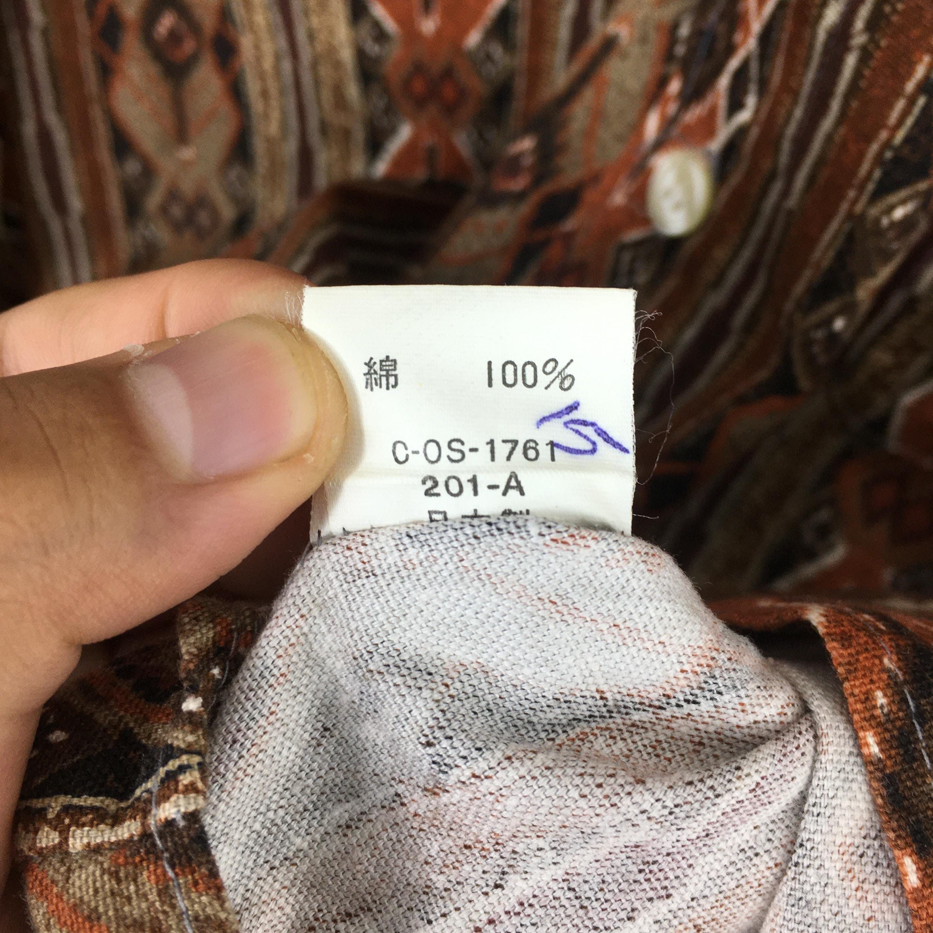 Flannel × Tribal Streetwear Vintage Baffy Abstract Tribal Aztec Pattern Shirt XLarge Size US XL / EU 56 / 4 - 6 Thumbnail