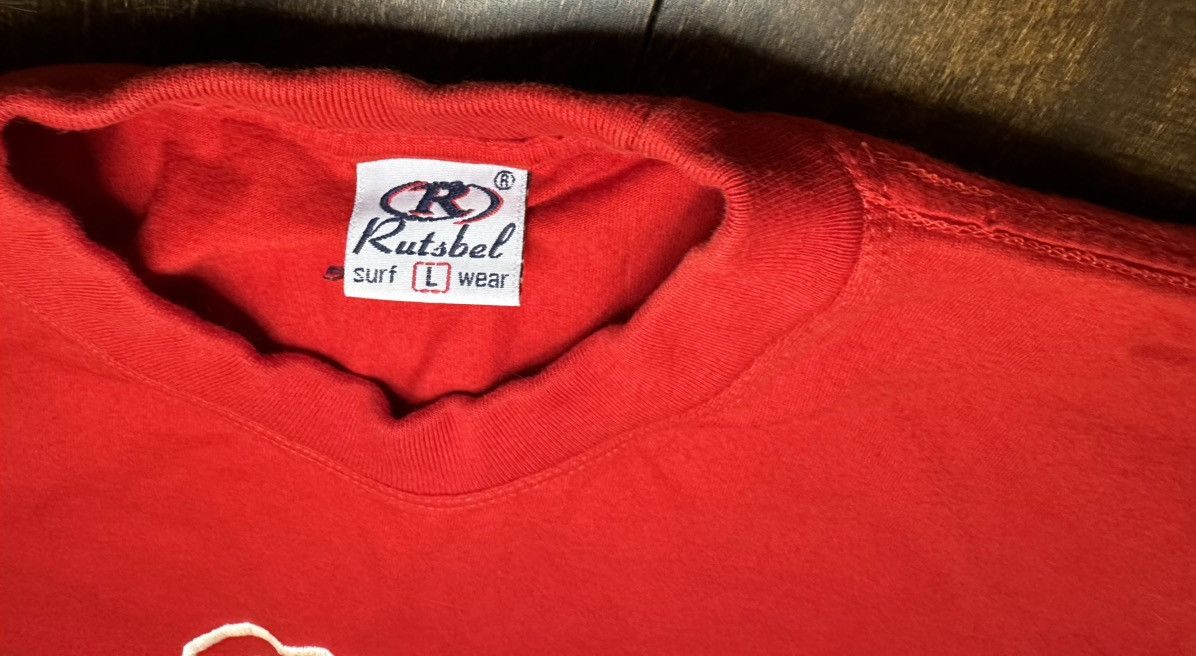 Vintage Peru Embroidered T Shirt Red Short Sleeve Rutsbel Tag-Large Size US L / EU 52-54 / 3 - 3 Thumbnail