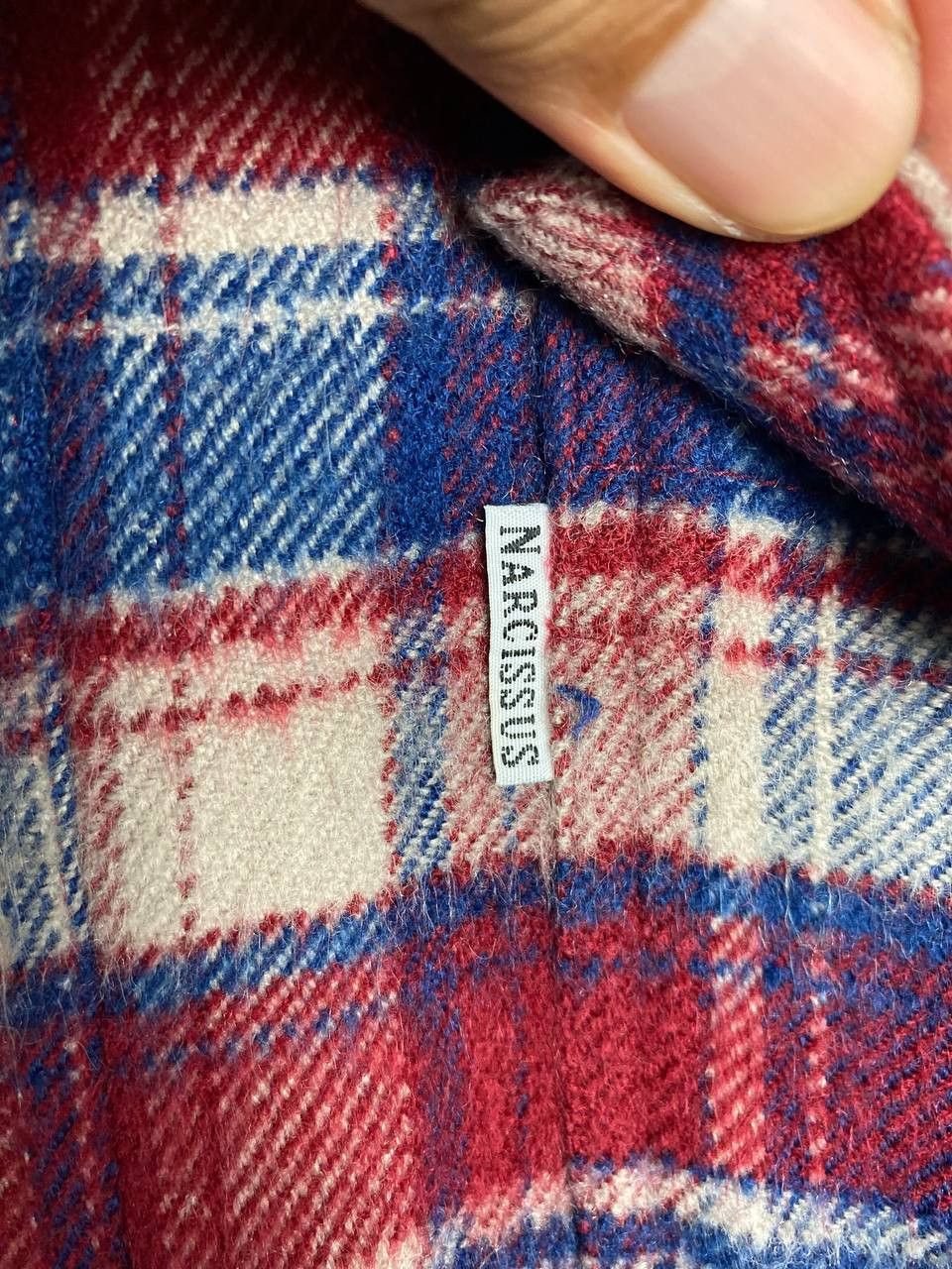 Flannel narcissus japanese brand wool flannel shirt nice design Size US L / EU 52-54 / 3 - 4 Thumbnail