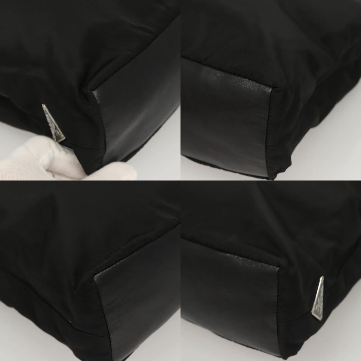 Prada PRADA Hand Bag Nylon Black Silver Size ONE SIZE - 10 Thumbnail