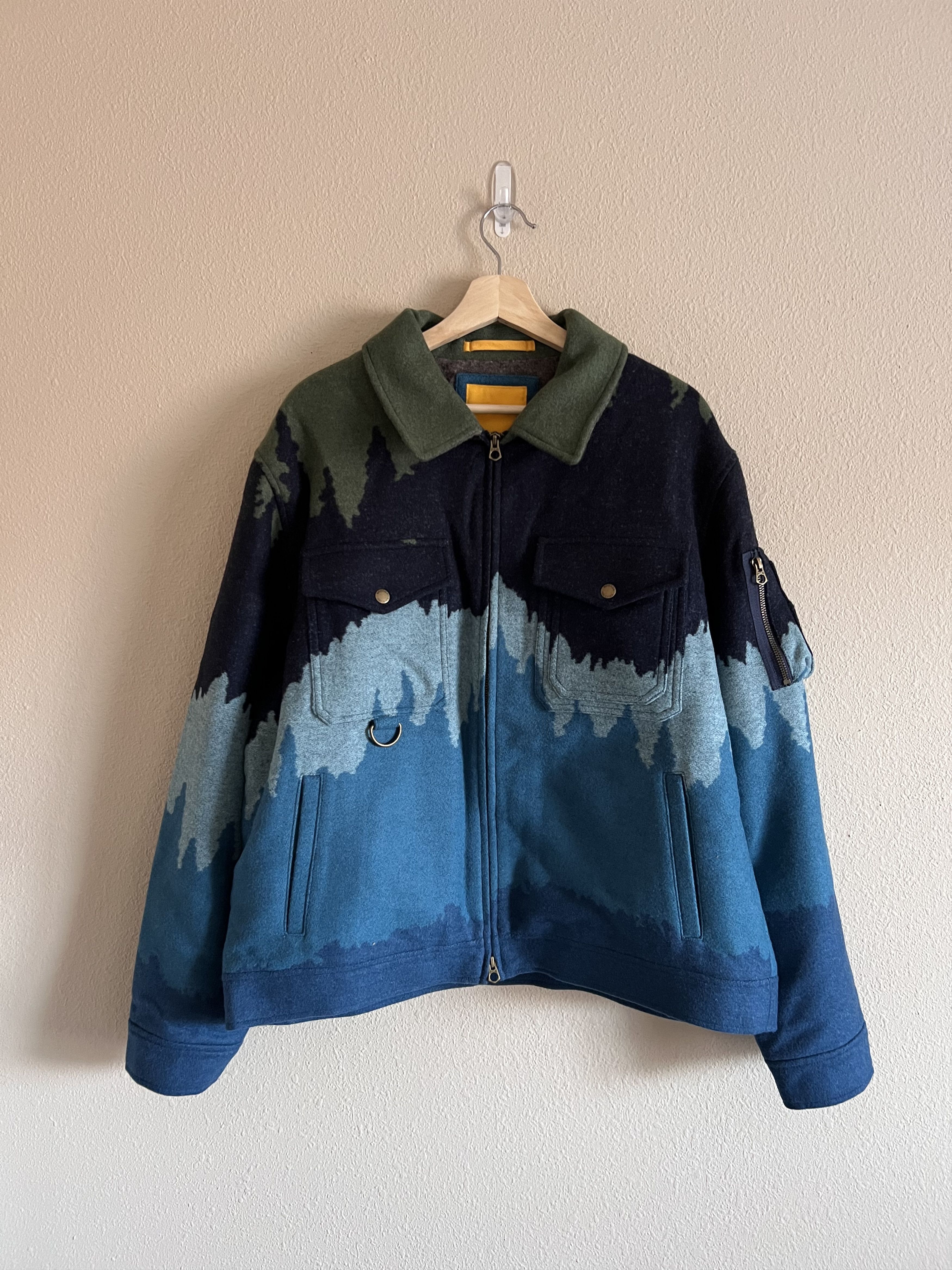image of Bodega Wool Guide Jacket in Blue, Men's (Size XL)