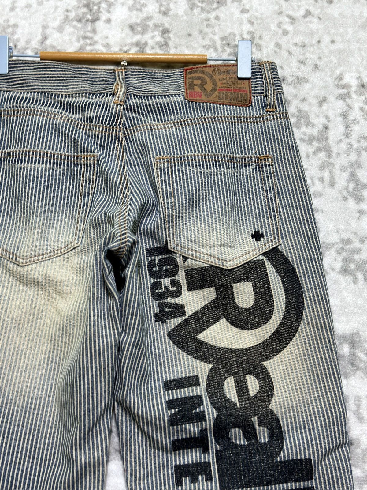 Hysteric Glamour Vintage Realbvoice Poem Print Abstract Graphic Denim Jeans Size US 29 - 11 Thumbnail