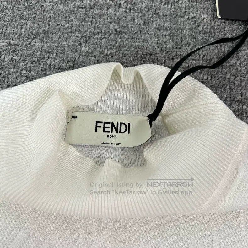 Fendi Fendi Dark print letter barrage logo semi-high neck slim f Size XS / US 0-2 / IT 36-38 - 5 Thumbnail