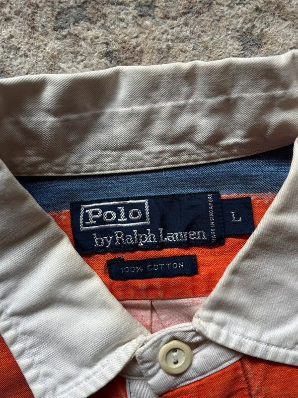Polo Ralph Lauren Polo Ralph Lauren Small Pony Rugby Shirt Sz L Rare Size US L / EU 52-54 / 3 - 7 Thumbnail