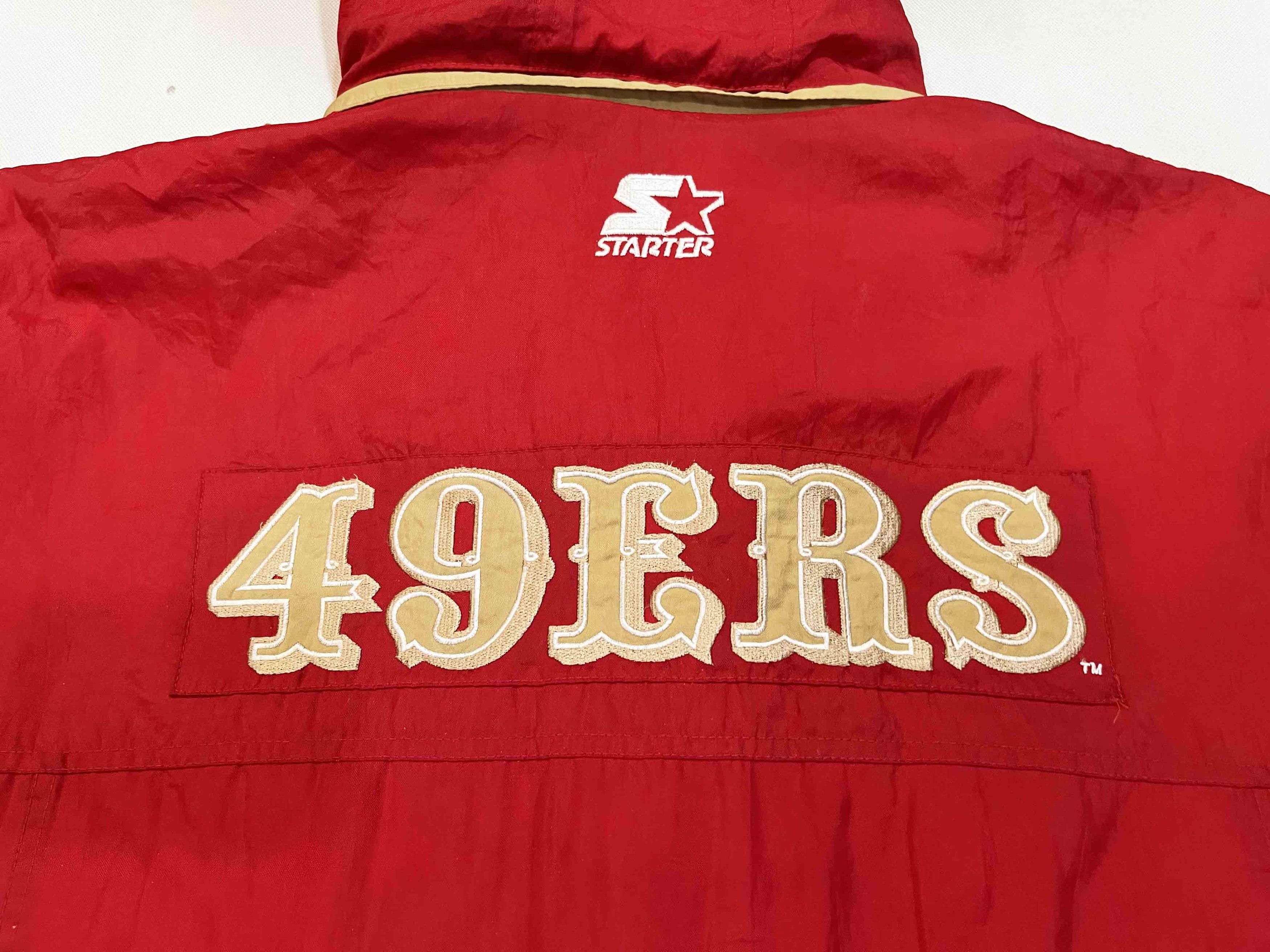 NFL × Starter Vintage Starter NFL San Francisco 49ers Hoodie Puffer Jacket Size US XXL / EU 58 / 5 - 6 Thumbnail