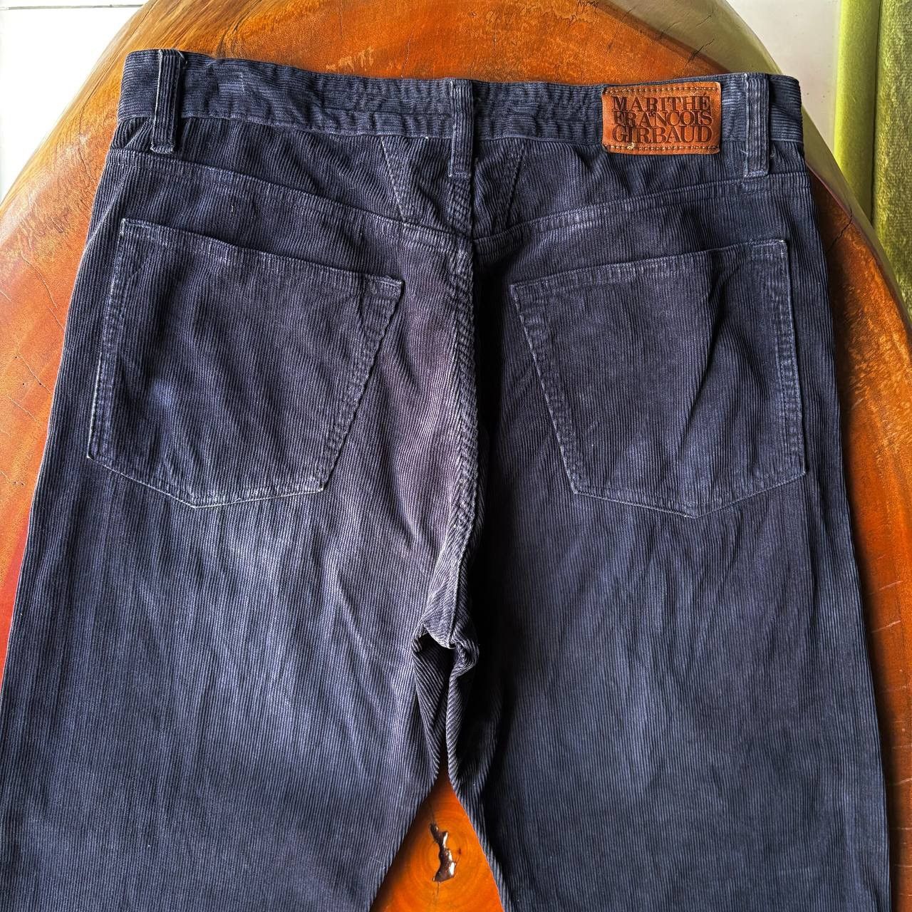 Marithe + Francois Girbaud Vintage Marithe Francois Girbaud MFG Navy Corduroy Pants Size US 33 - 5 Thumbnail