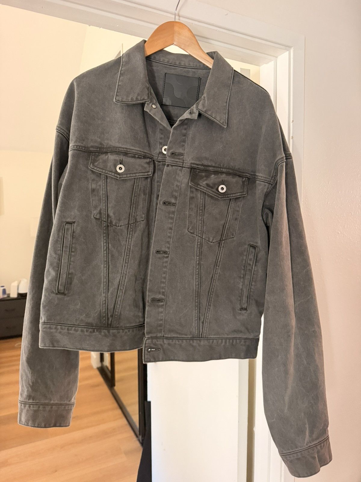 Vuja De Vuja De Ridley Curved Denim Affix Parka | Grailed