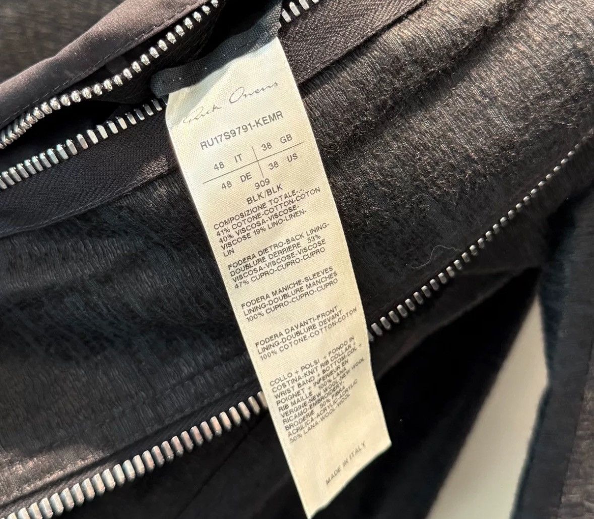 Rick Owens Rick owens Mainline Ray MA1 Black Ray Jacket Pilot Jacket Size US M / EU 48-50 / 2 - 7 Thumbnail