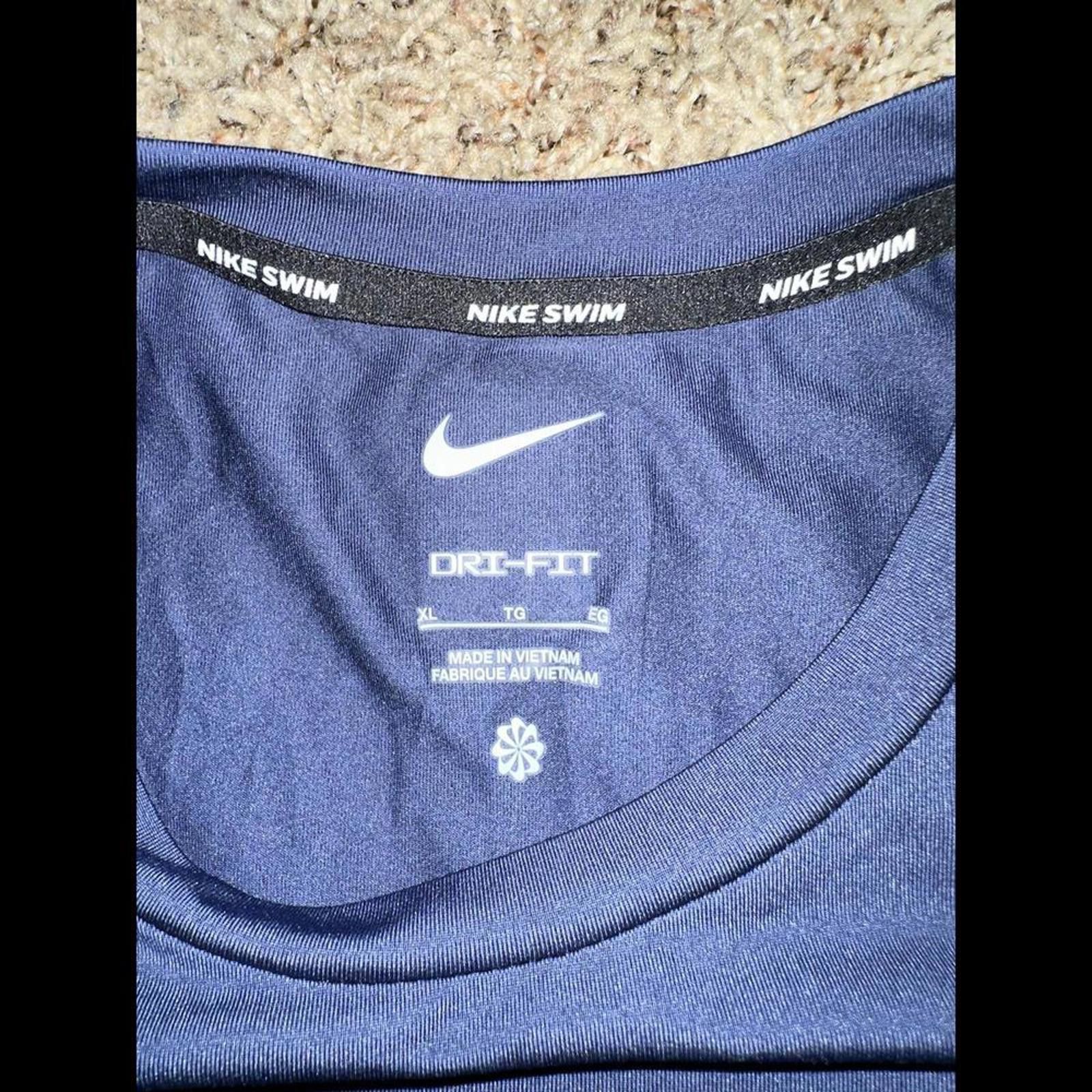 Nike Nike Men's Outline Logo Short Sleeve Hydroguard Size US XL / EU 56 / 4 - 4 Thumbnail