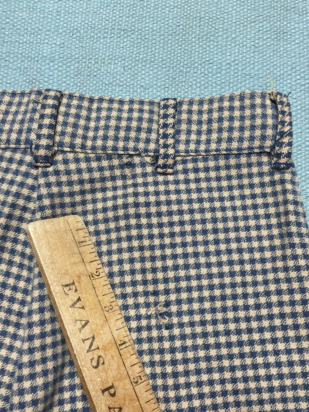 JCPenney × Vintage 70s bell bottom flare pants houndstooth checkered 18 28x28 Size 28" / US 6 / IT 42 - 8 Thumbnail