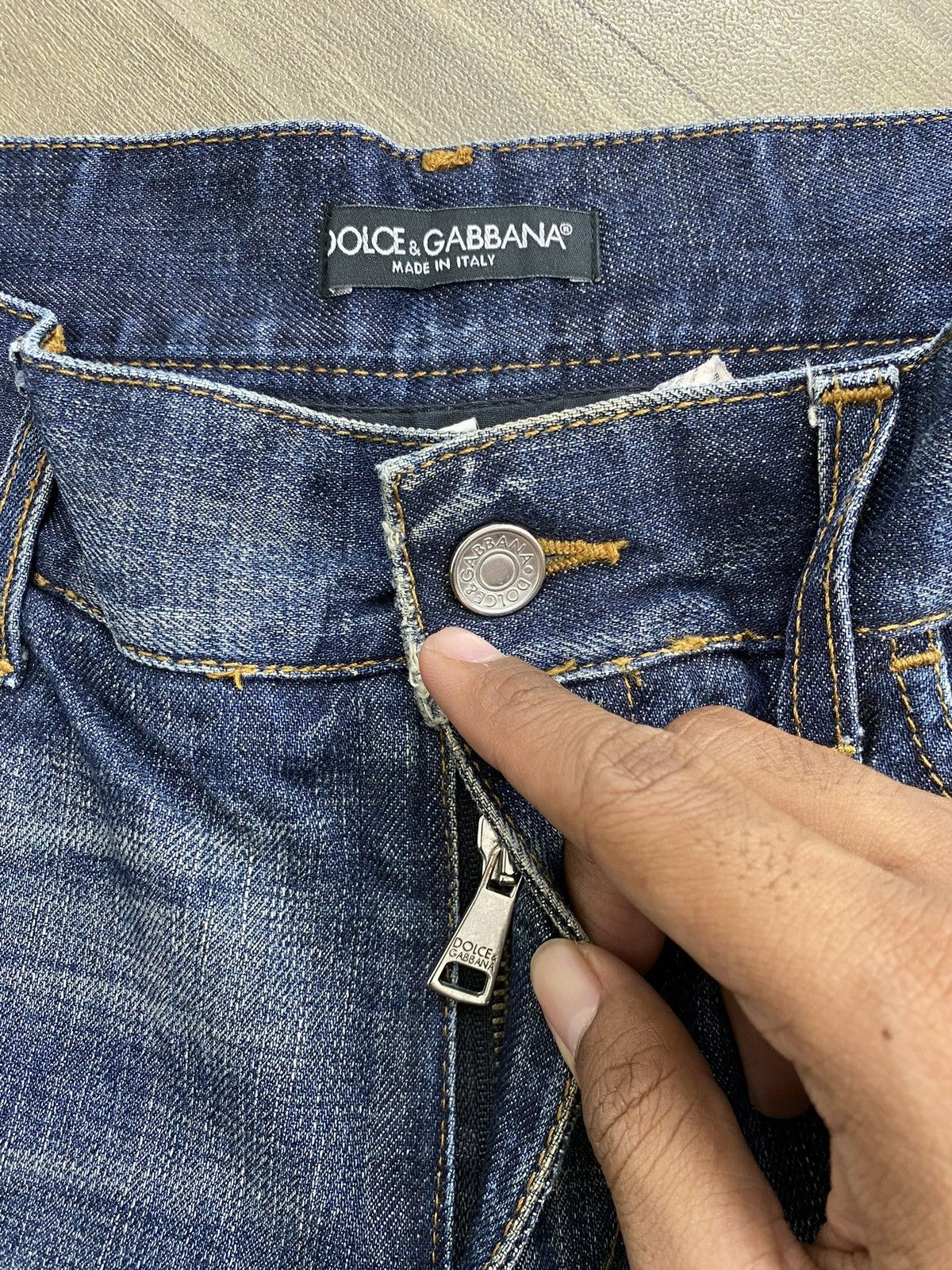 Dolce & Gabbana Vintage Dolce & Gabbana Distressed Jeans Italian Designer Size US 34 / EU 50 - 9 Thumbnail