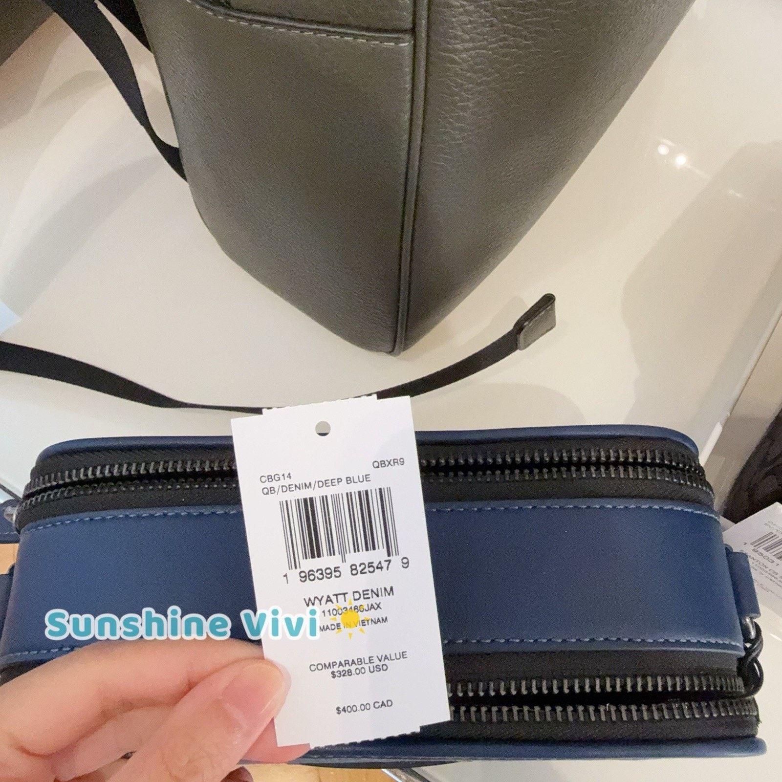 Coach NWT Coach Wyatt Crossbody Bag CBG14 Denim/Deep Blue Size ONE SIZE - 3 Thumbnail