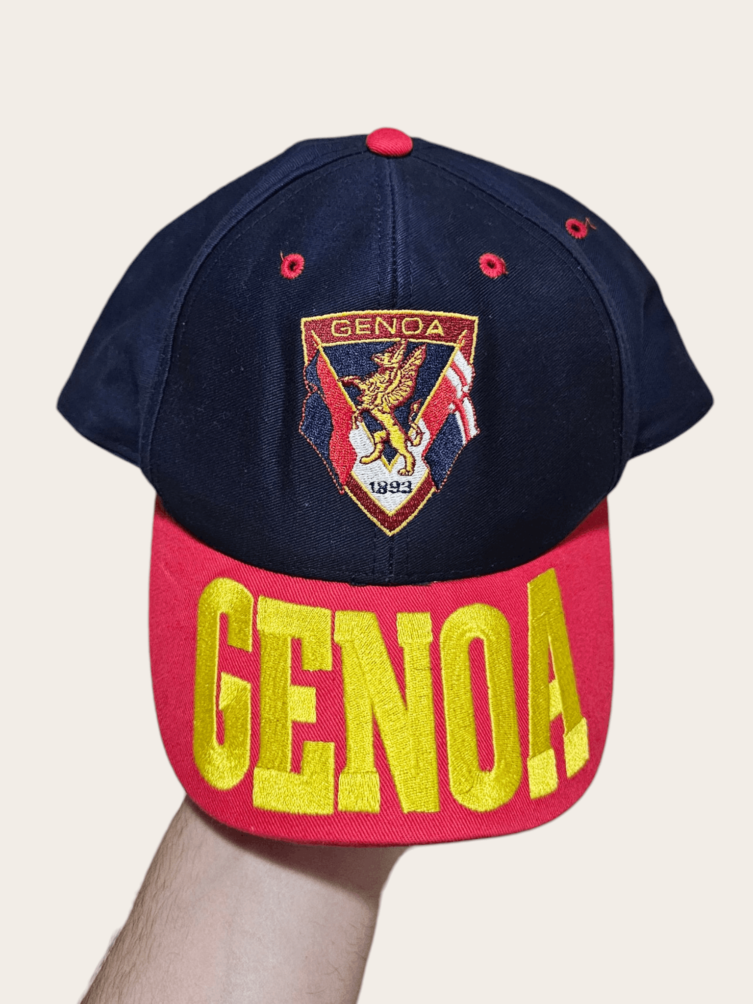 Vintage Genoa 90's Logo Spellout Hat Size ONE SIZE - 1 Thumbnail