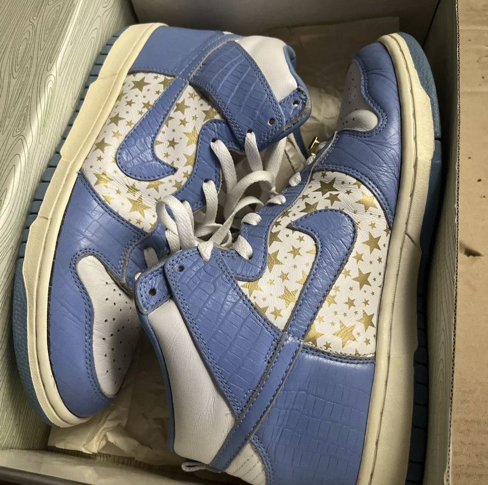 Nike OG ALL 8/10- 2003 Supreme Stars - Nike SB Dunk High, Rare Size US 9.5 / EU 42-43 - 1 Thumbnail