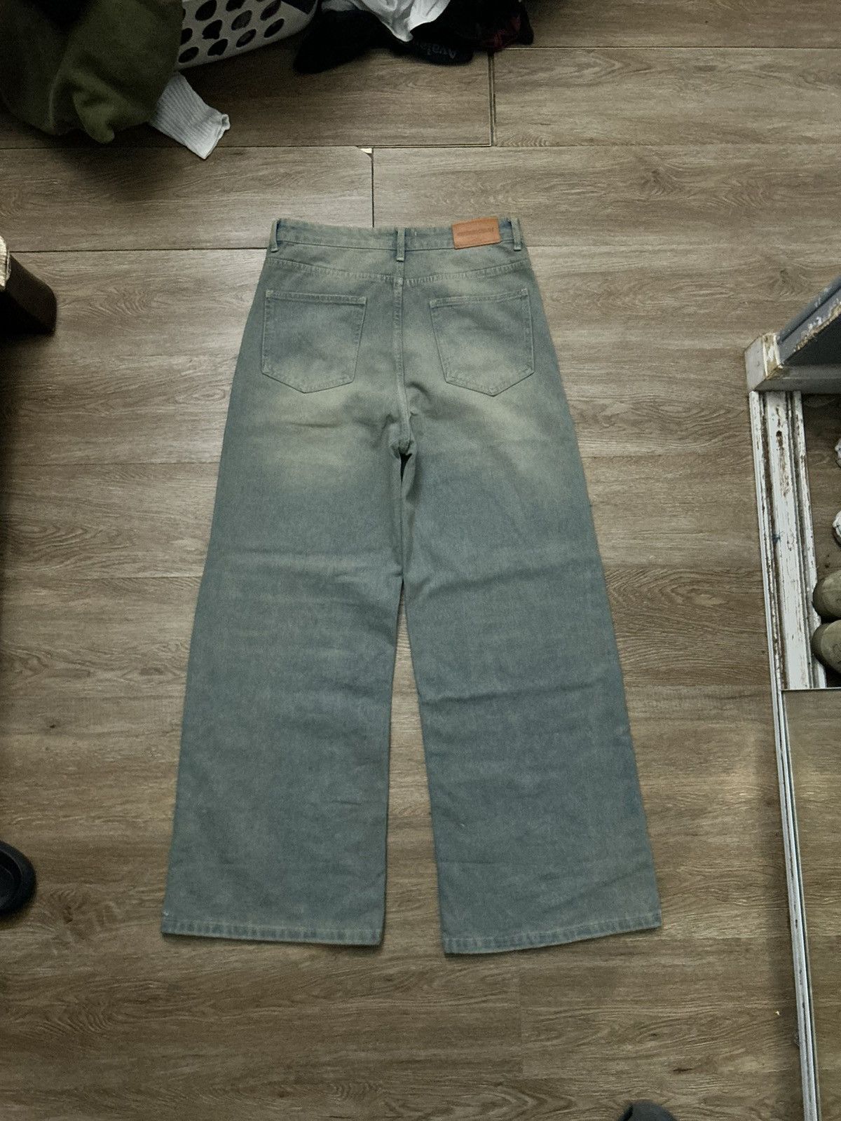 Other Blue-Grey baggy wide leg denim Size US 31 - 2 Thumbnail