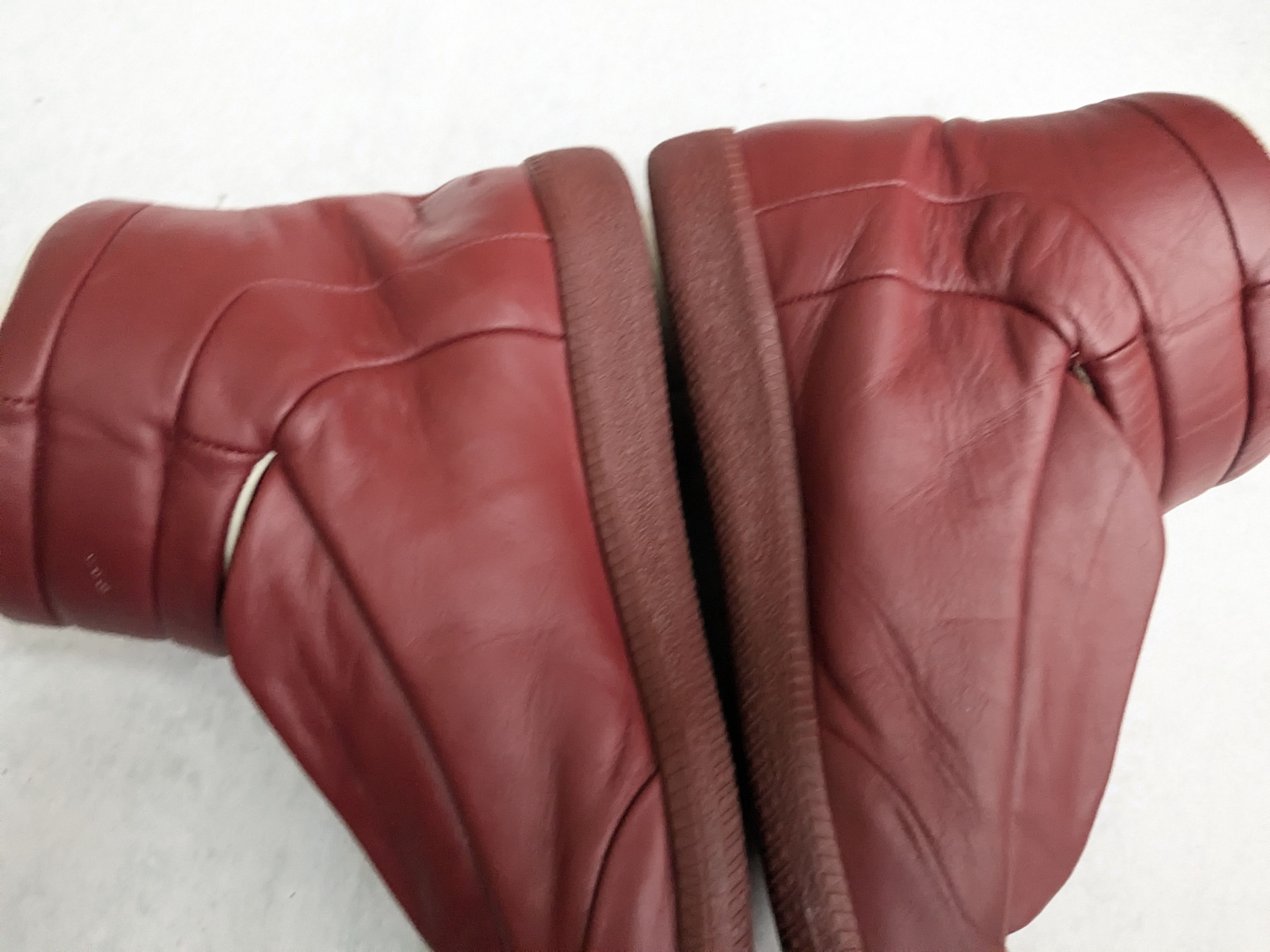 Maison Margiela Maison Margiela Future Burgundy Red 8 41 High Tops Leather Size US 8 / EU 41 - 11 Thumbnail