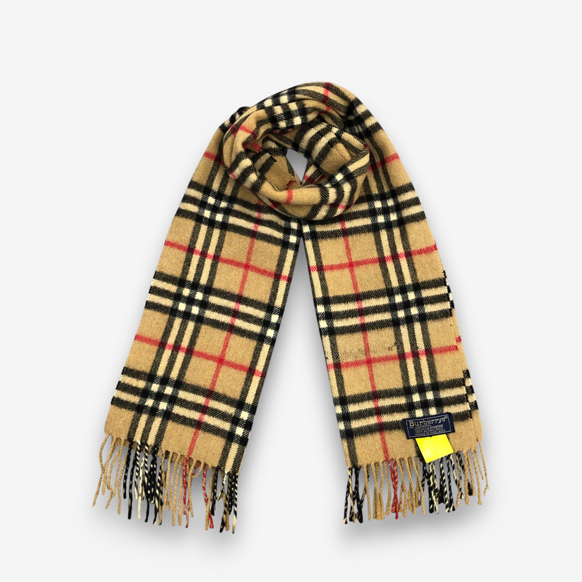 Burberry Vintage Burberry Scarf Muffler Wool Cashmere Scarves Size ONE SIZE - 1 Thumbnail