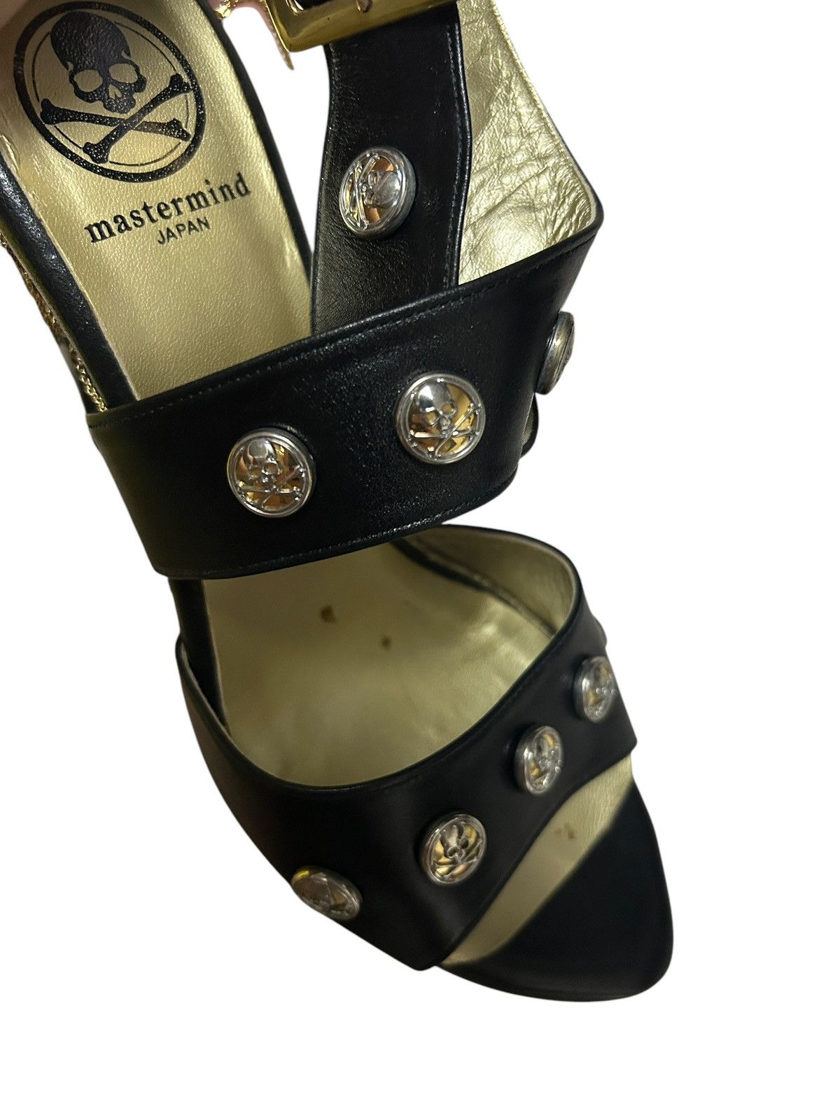 Mastermind World Runway Chain Fringe Strap Heels Size US 7 / IT 37 - 5 Thumbnail