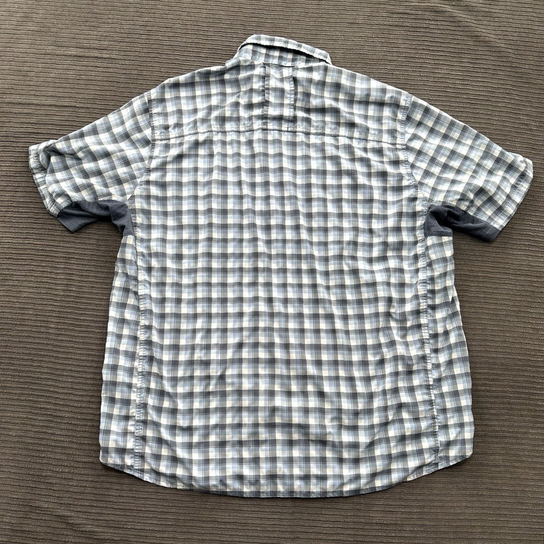 Vintage REI Shirt Men XL Blue Plaid Polyester Button Up Vented Outdoor Hiking Exploring Shirt Size US XL / EU 56 / 4 - 2 Thumbnail