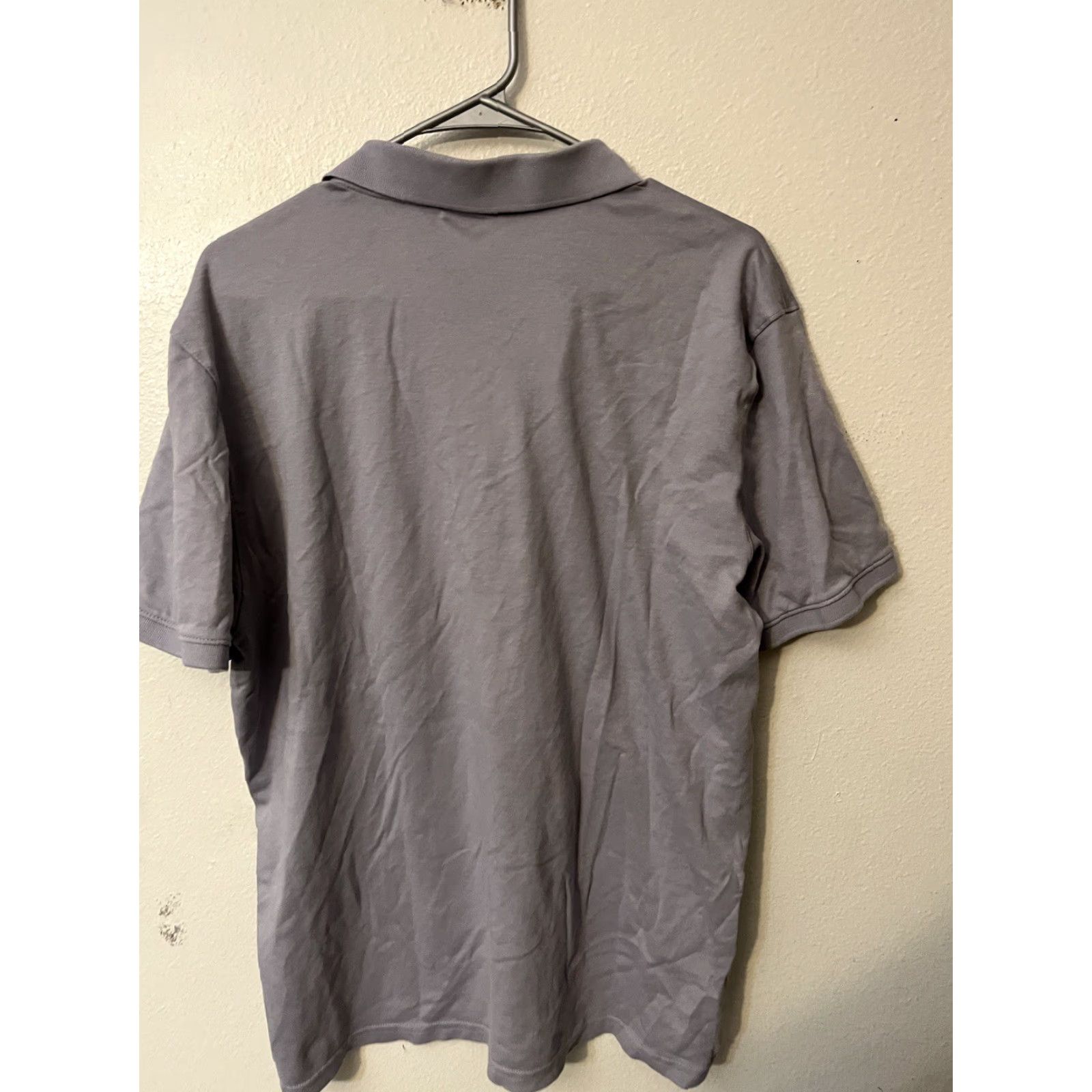 Calvin Klein Calvin Klein Polo Shirt Short Sleeve Gray Solid Mens XL Regular Fit Cotton Knit Shirt Size US XL / EU 56 / 4 - 3 Thumbnail
