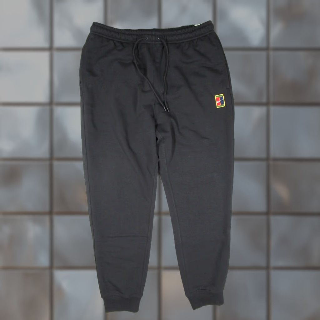 Nike Dri-FIT Pants Mens Medium Regular Black Tennis Joggers HM6766-010