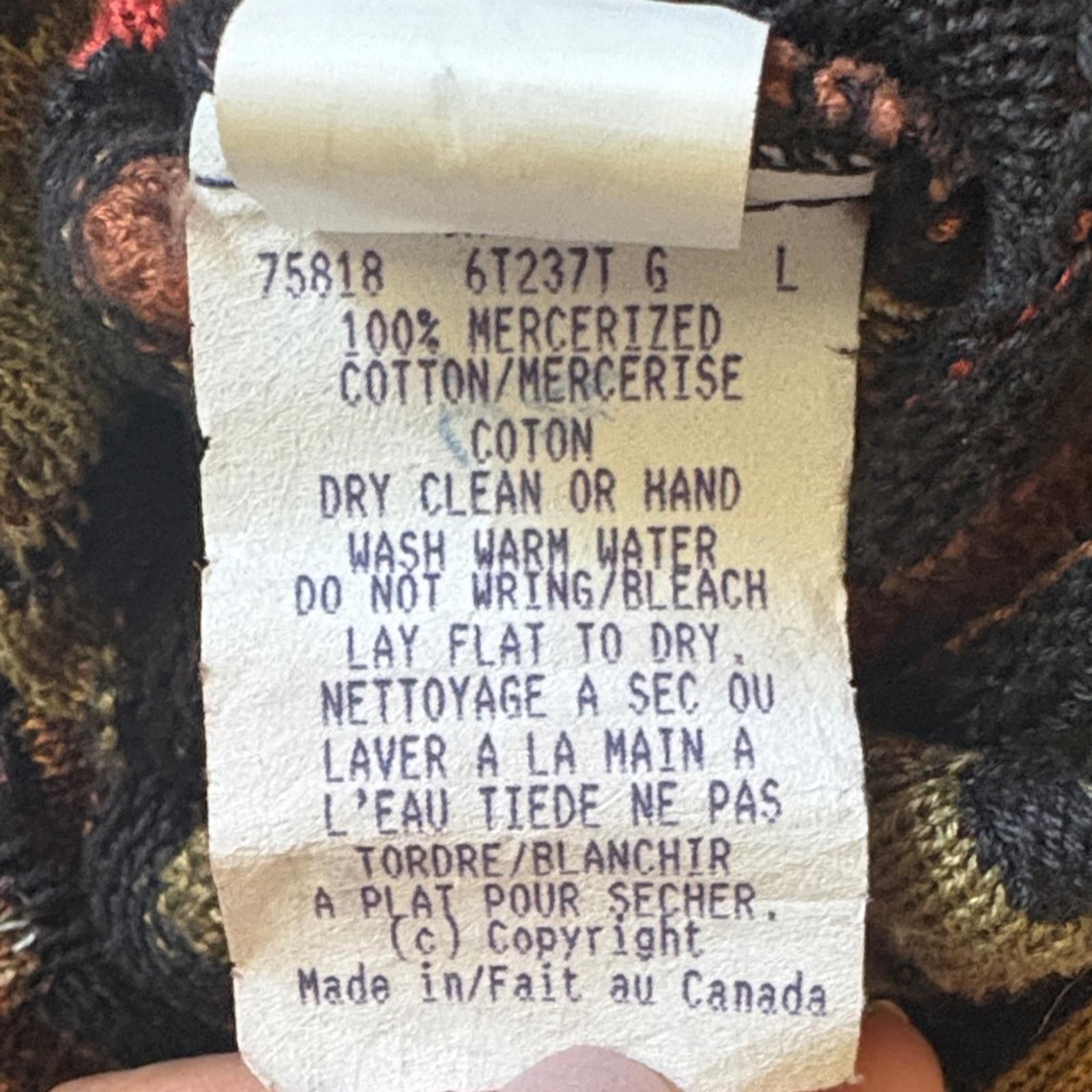 Tundra Tundra Made in Canada COOGI Style Cotton Sweater Size US L / EU 52-54 / 3 - 10 Thumbnail