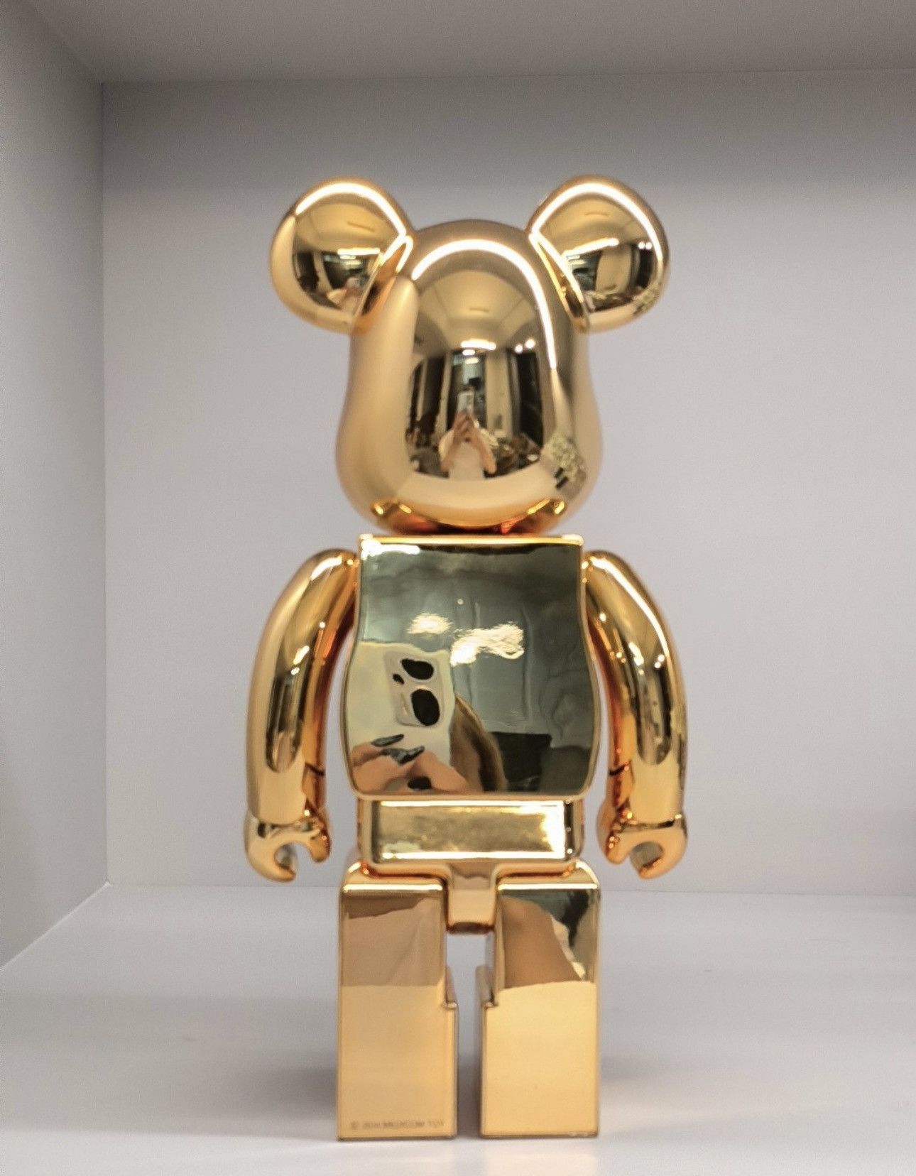 Japanese Brand × Medicom Toy Bearbrick Daruma Goukaku Gold Plated 400% Size ONE SIZE - 2 Thumbnail