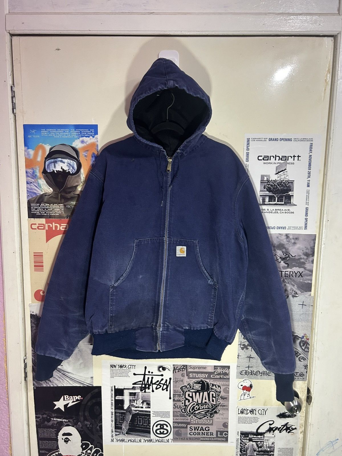 Carhartt Duck Carharrt JR102 NAVY 90’s Size US L / EU 52-54 / 3 - 3 Thumbnail