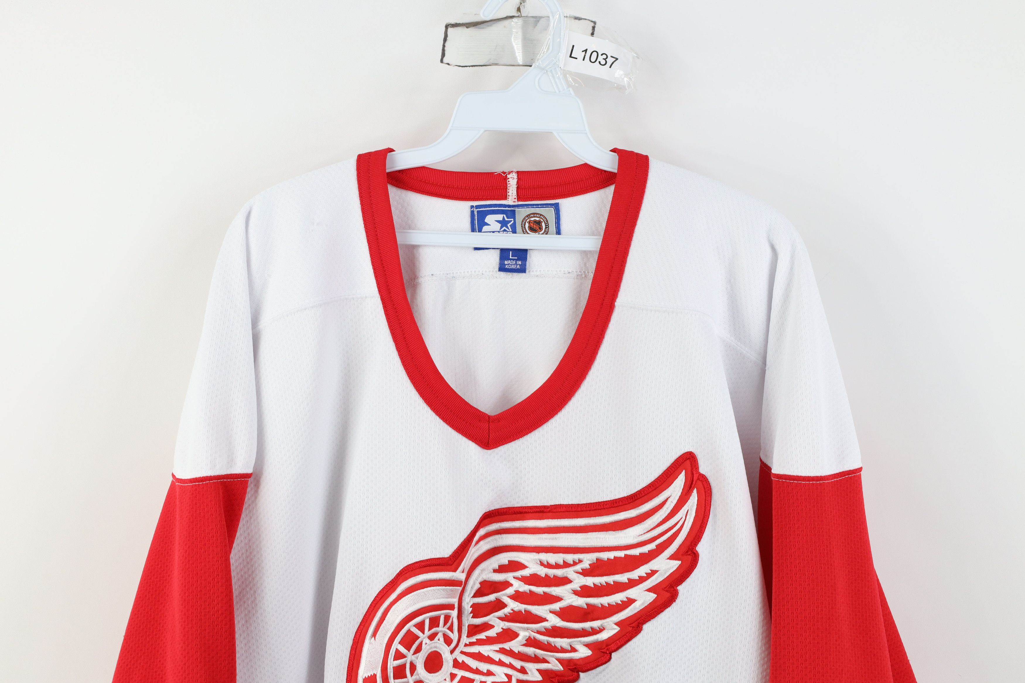 Starter Vintage 90s Starter Red Wings Hockey Jersey 2Pac 2 Pac White Size US L / EU 52-54 / 3 - 2 Thumbnail