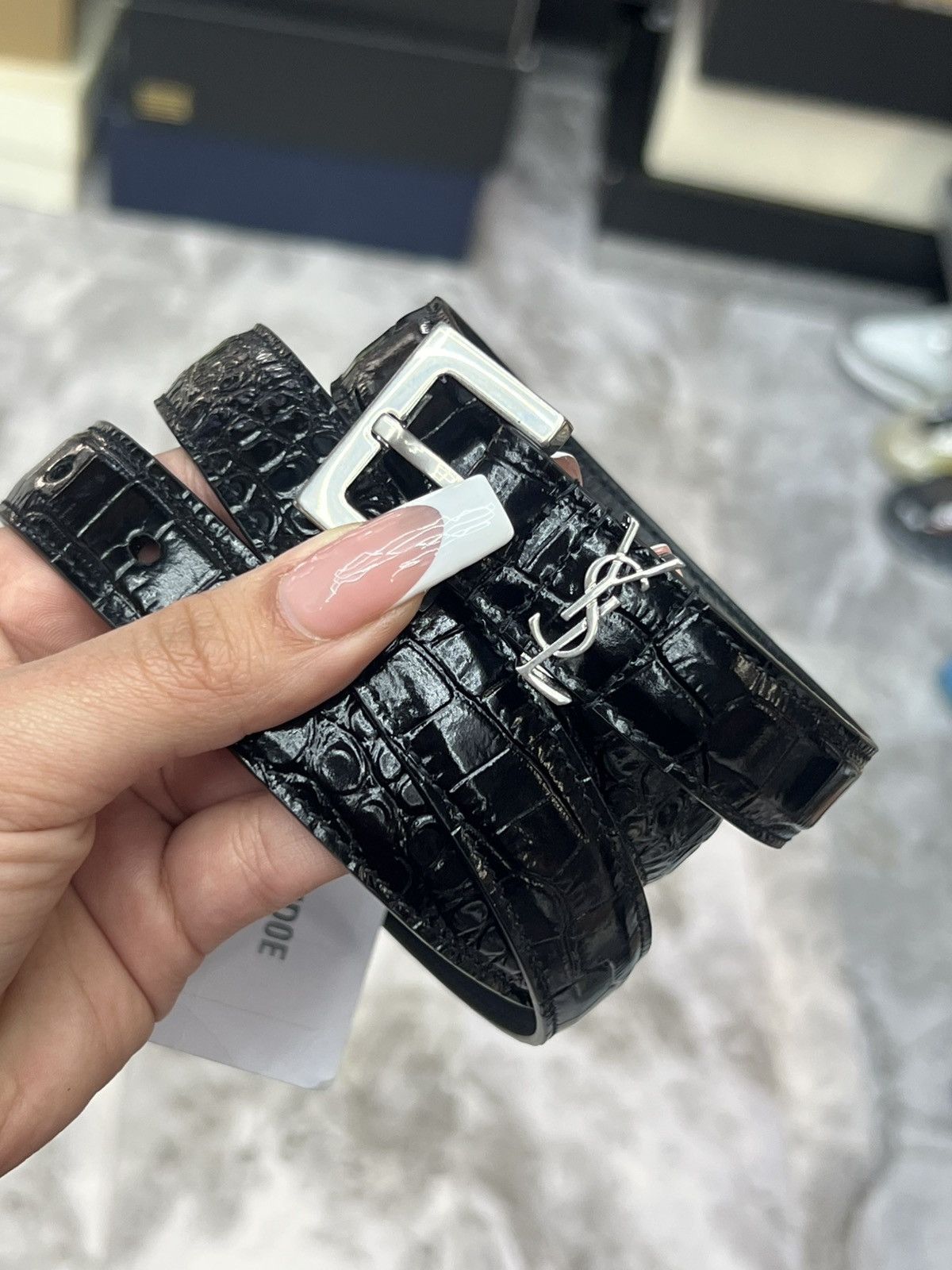 Yves Saint Laurent Saint Laurent Monogram Belt Size ONE SIZE - 1 Thumbnail
