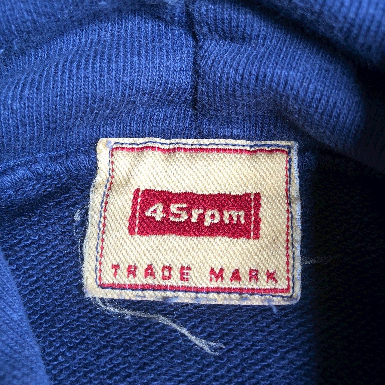 45rpm Vintage Y2K 45RPM Blue Cafe Logo Hoodie Navy Size US XS / EU 42 / 0 - 5 Thumbnail