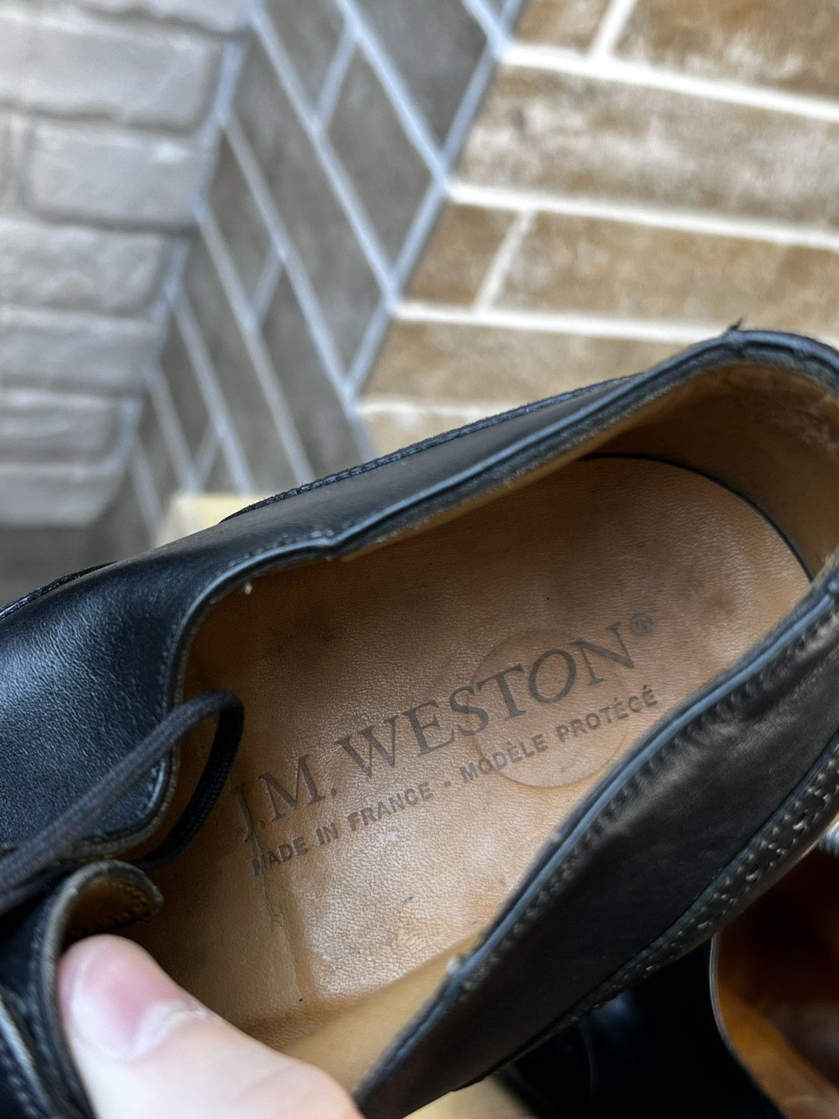 J.M. Weston J.M Weston Black Leather Cap Toe Oxford Brogues Shoes UK7 Size US 8 / EU 41 - 11 Thumbnail