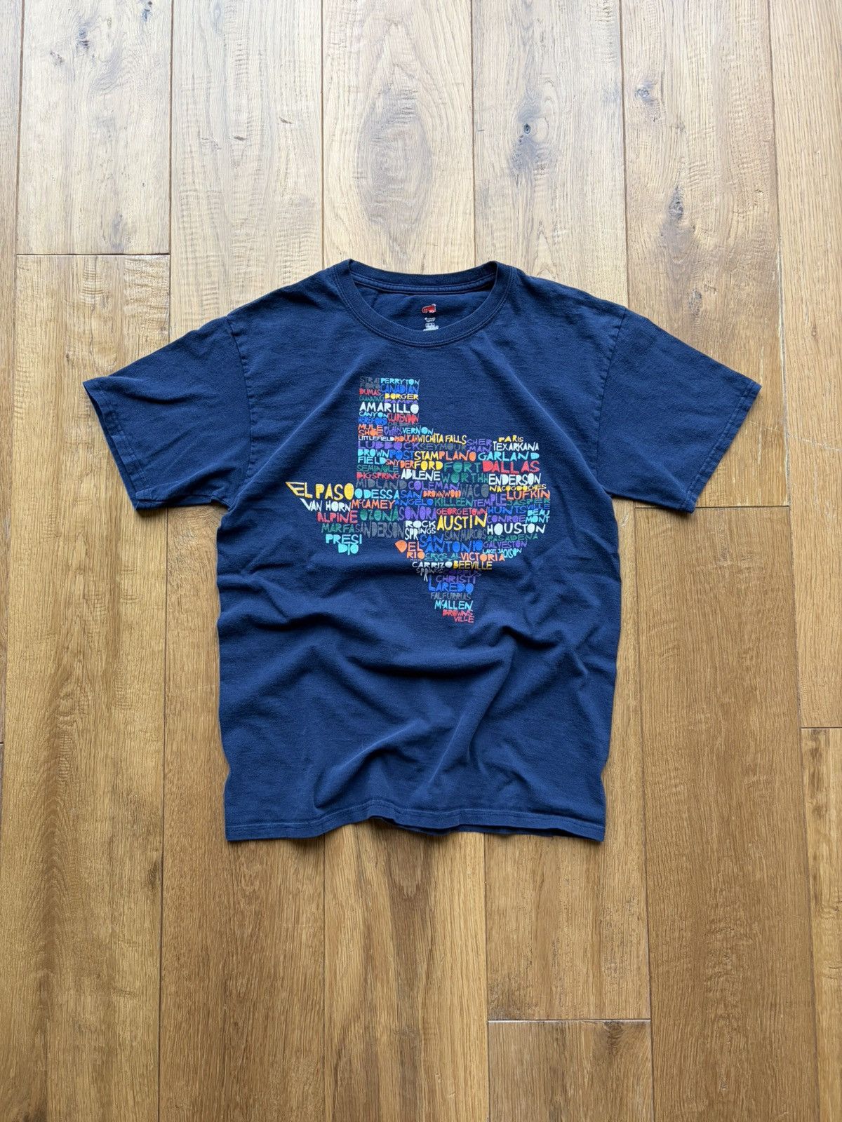 Hanes Texas Map Multi-Color T-Shirt Size US M / EU 48-50 / 2 - 1 Thumbnail