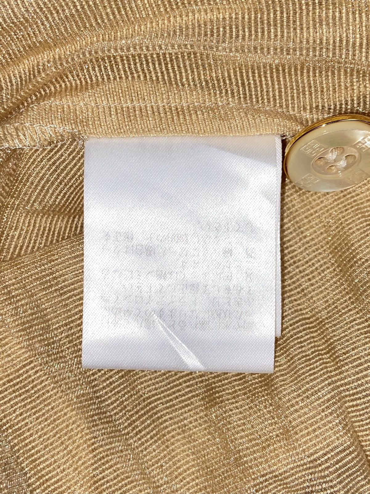 Givenchy GLAMOUR GIVENCHY Gold Mesh Shirt Size US XS / EU 42 / 0 - 12 Thumbnail
