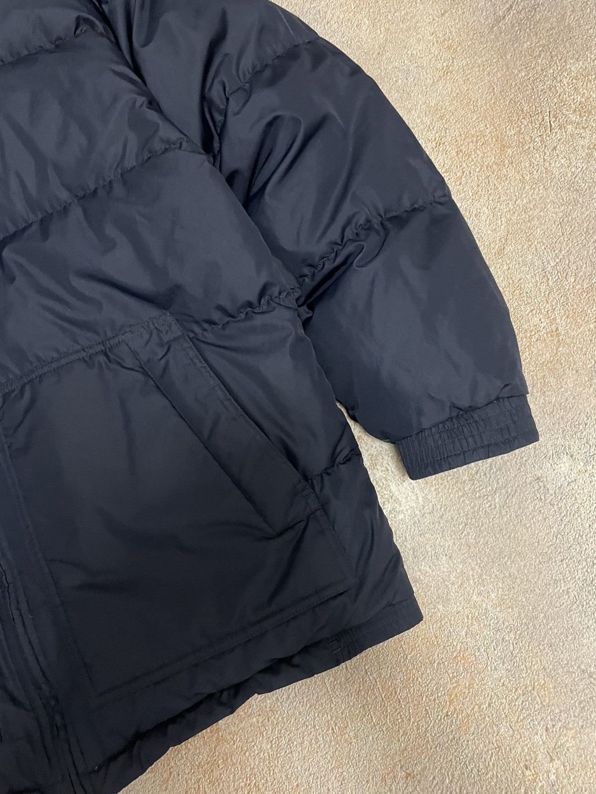 Nike Vintage Nike Big Swoosh Nylon Navy Puffer Jacket Size US S / EU 44-46 / 1 - 5 Thumbnail