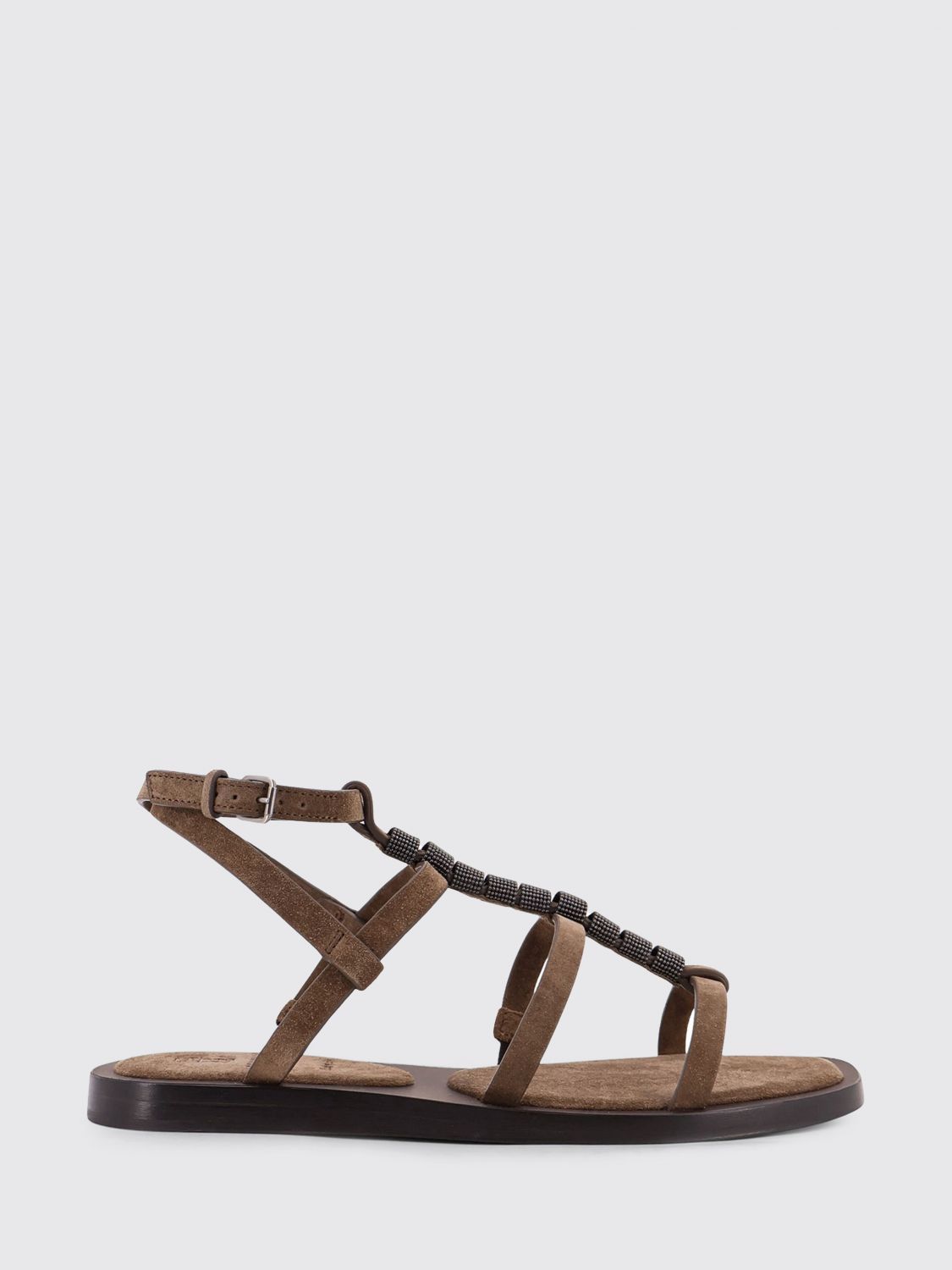 Brunello Cucinelli Brunello Cucinelli Heeled Sandal Woman Mud Size US 6 / IT 36 - 1 Thumbnail