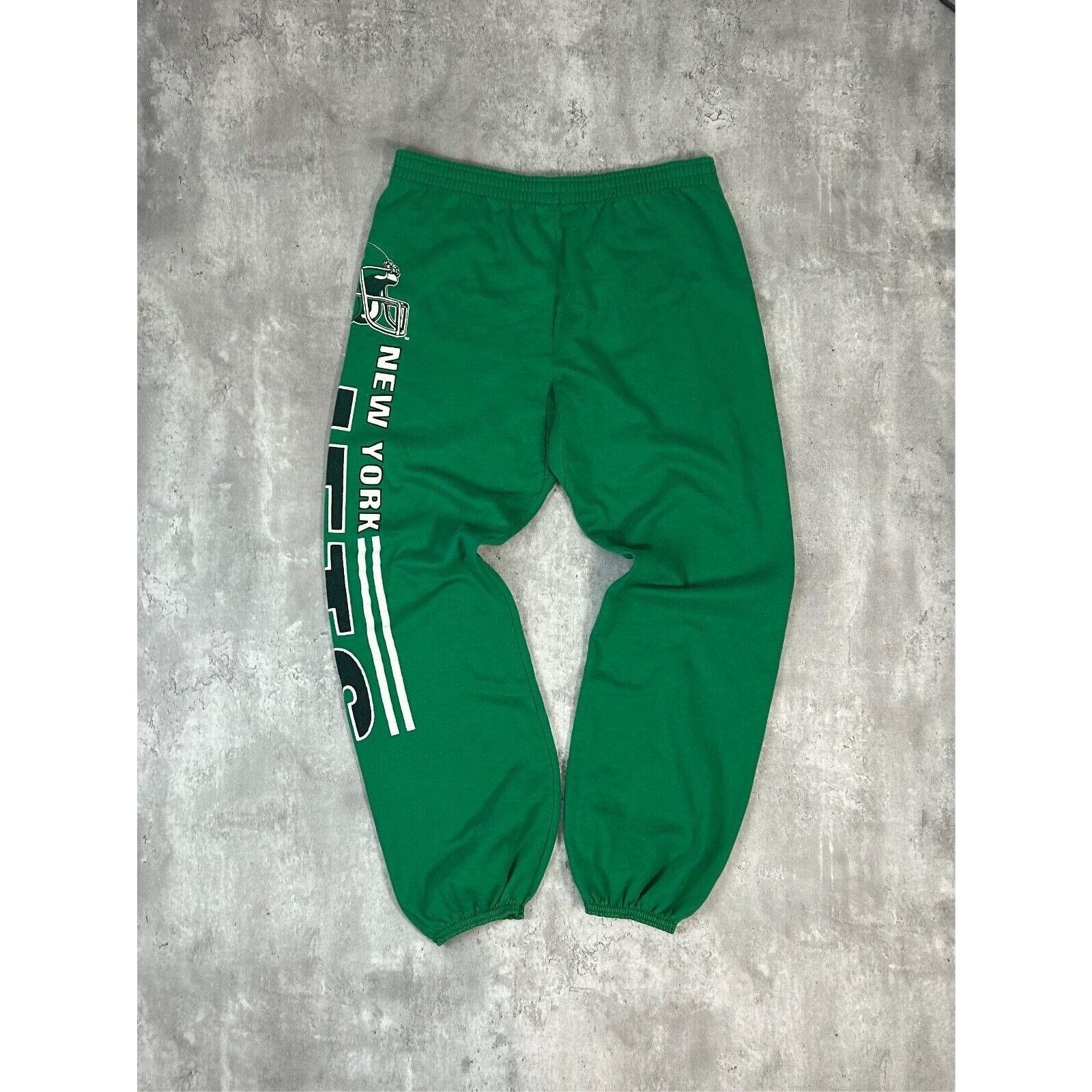 NFL Vintage 80s/90s New York Jets NFL Sweat Pants Size Medium Size US 33 - 2 Thumbnail