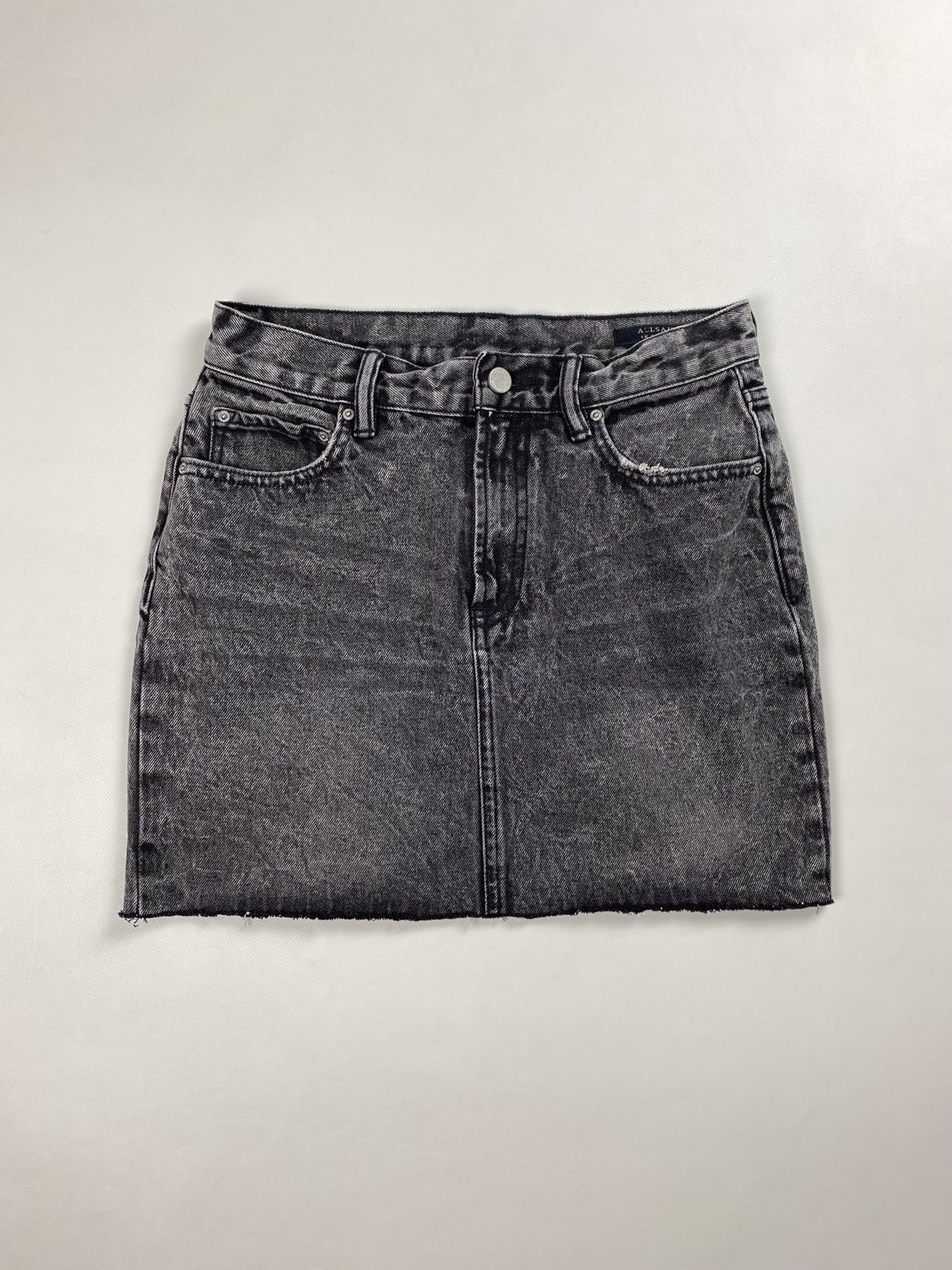 Allsaints Allsaints Betty Denim Mini ladies distressed skirt Size 27" / US 4 / IT 40 - 1 Thumbnail