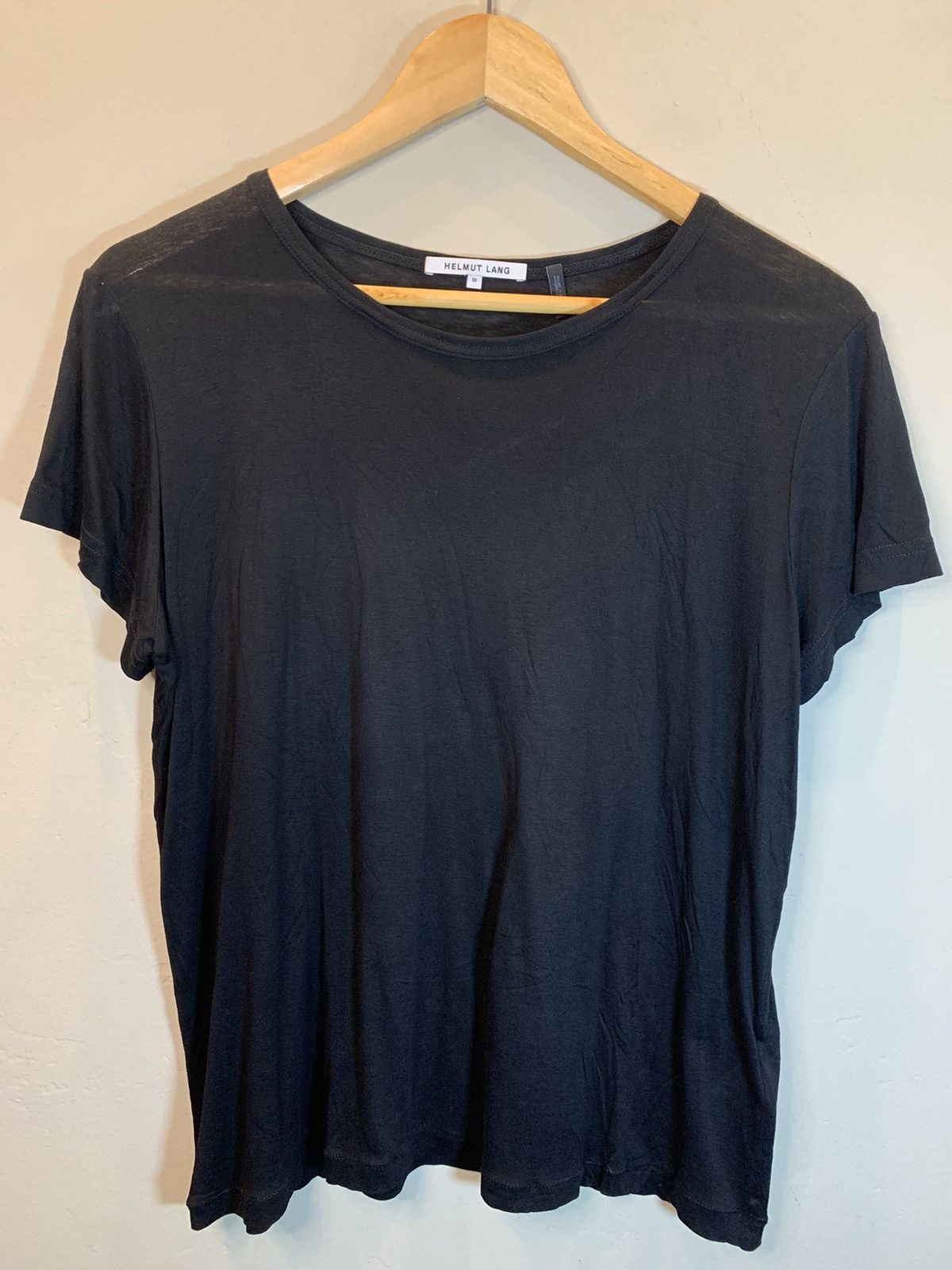 Designer × Helmut Lang *RARE* Helmut Lang Viscose Semi-Sheer Knit Unisex Shirt Top Size M / US 6-8 / IT 42-44 - 1 Thumbnail