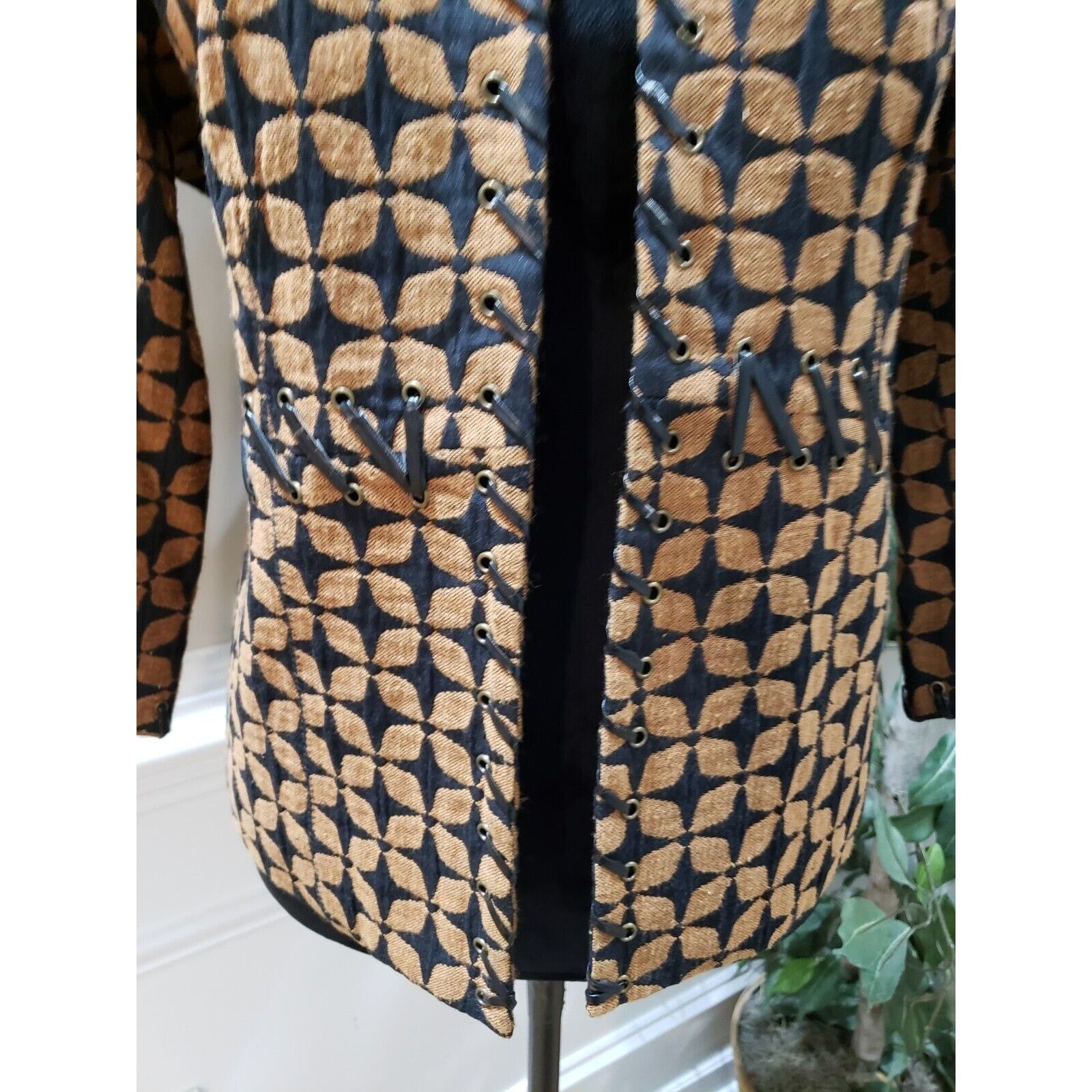 Other Multiples Floral Lined Long Sleeve Open Front Blazer Size M Size M / US 6-8 / IT 42-44 - 3 Thumbnail
