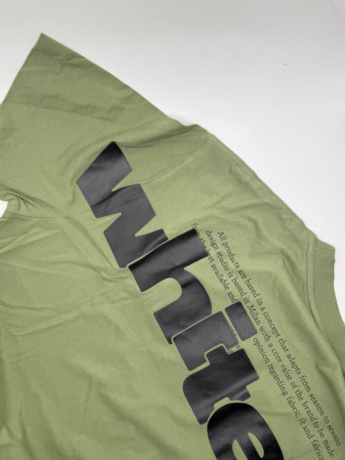 Off-White Off-White Men's Shared Logo Tee Olive XS Size US XS / EU 42 / 0 - 5 Thumbnail