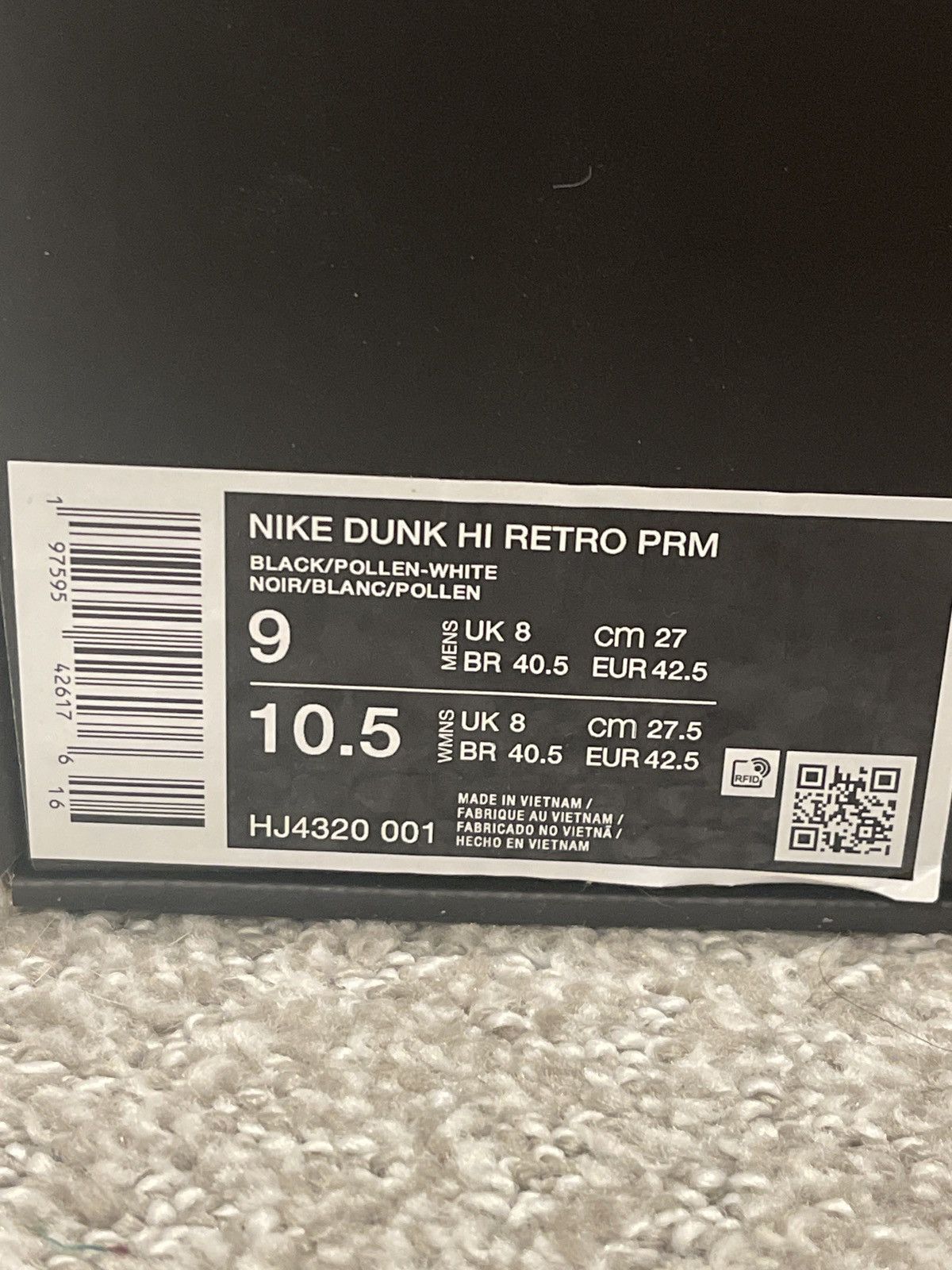 Nike Nike Dunk Hi Wu Tang Clan DS Size US 9 / EU 42 - 6 Thumbnail