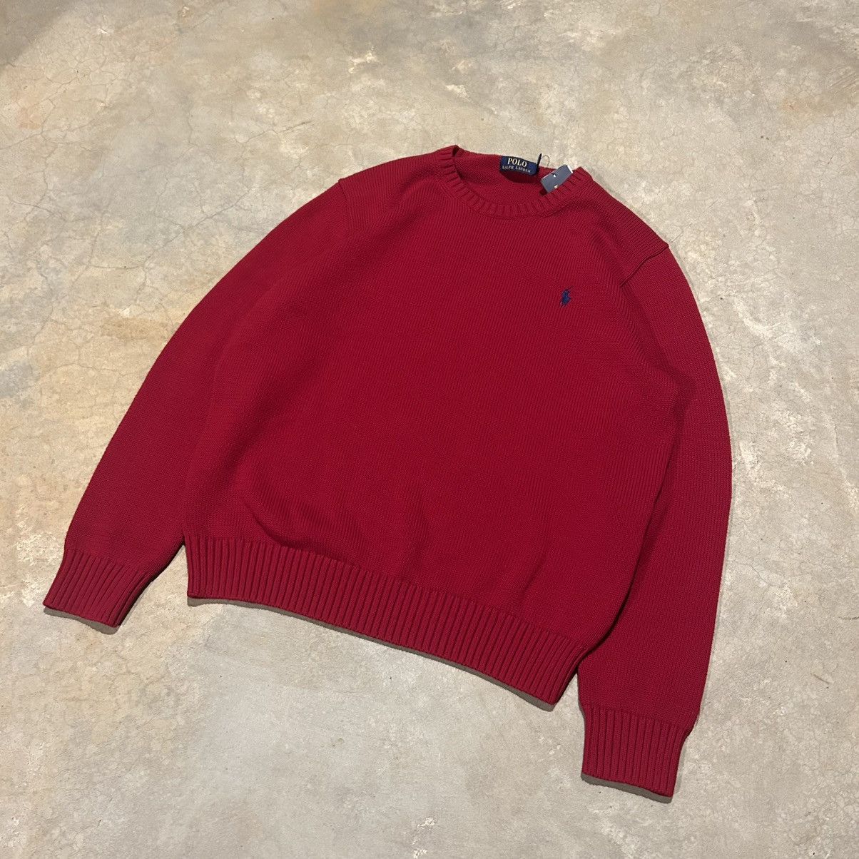 Polo Ralph Lauren × Vintage NWT Polo Ralph Lauren Knit Horse Sweater Crewneck Red Size US L / EU 52-54 / 3 - 2 Thumbnail