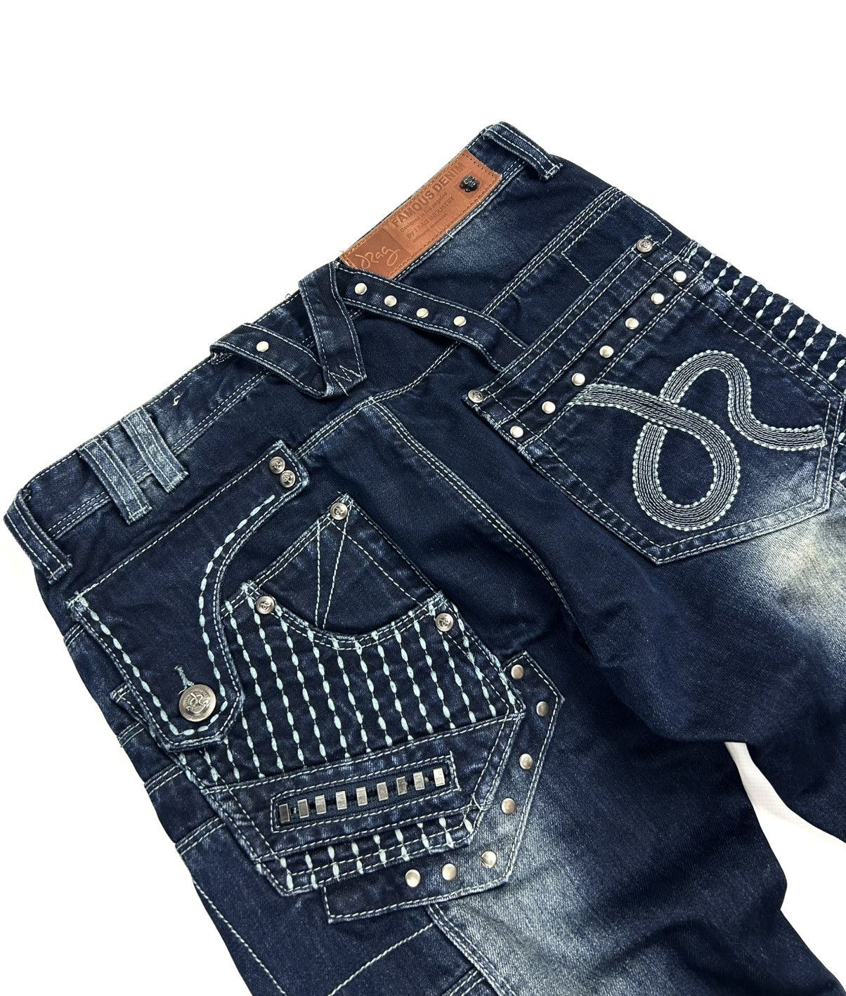 Japanese Brand J RAG Japanese Navy Multi-Pocket Denim Pants Limited Edition Size US 30 / EU 46 - 7 Thumbnail