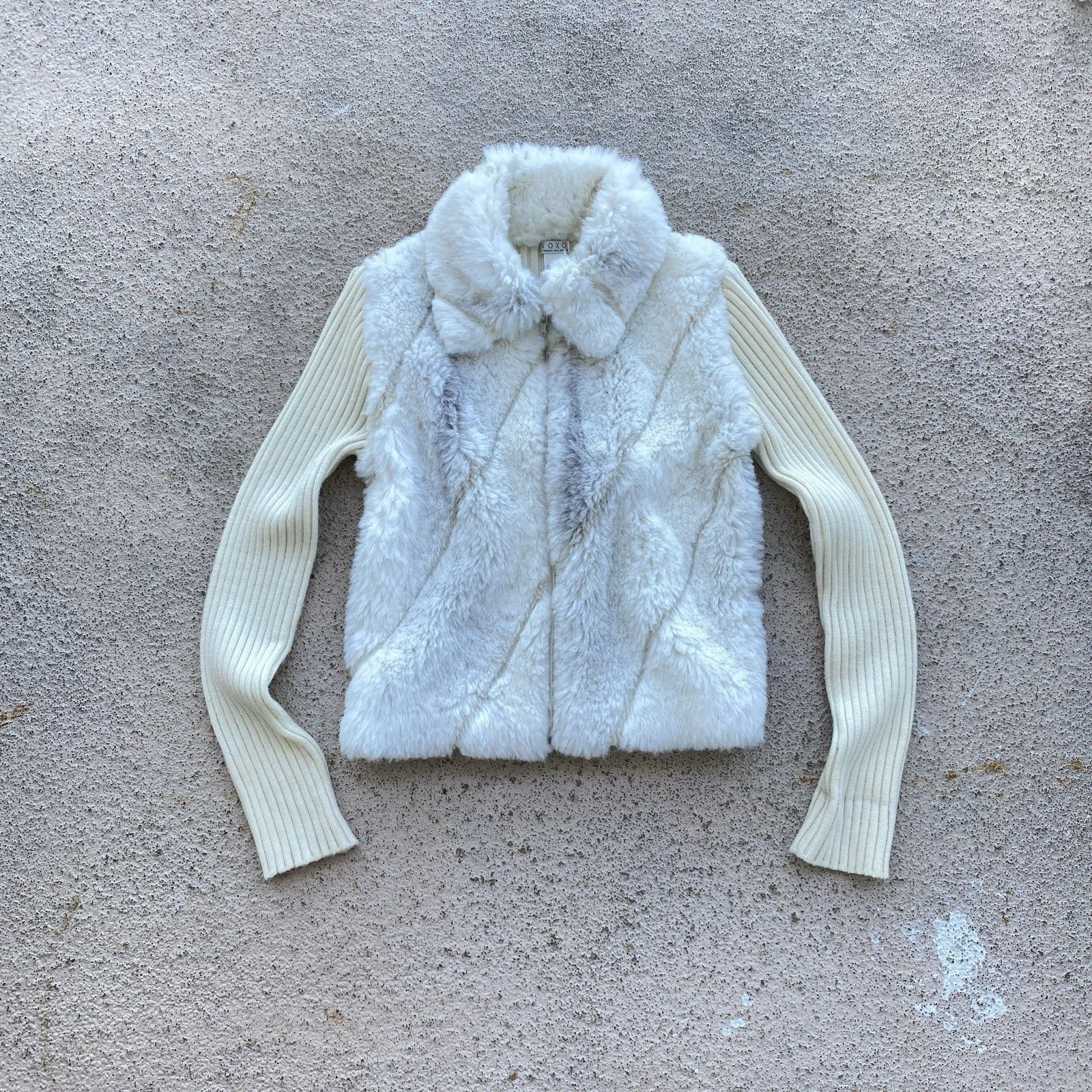 Hysteric Glamour × Undercover 00s Ribbed Faux Fur Sweater Jacket If Six Was Nine Vibe Size M / US 6-8 / IT 42-44 - 1 Thumbnail
